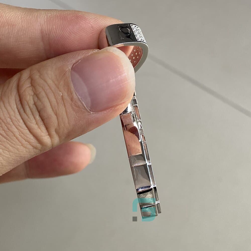 Italian National Flag Letter Moissanite Custom Diamond Pendant