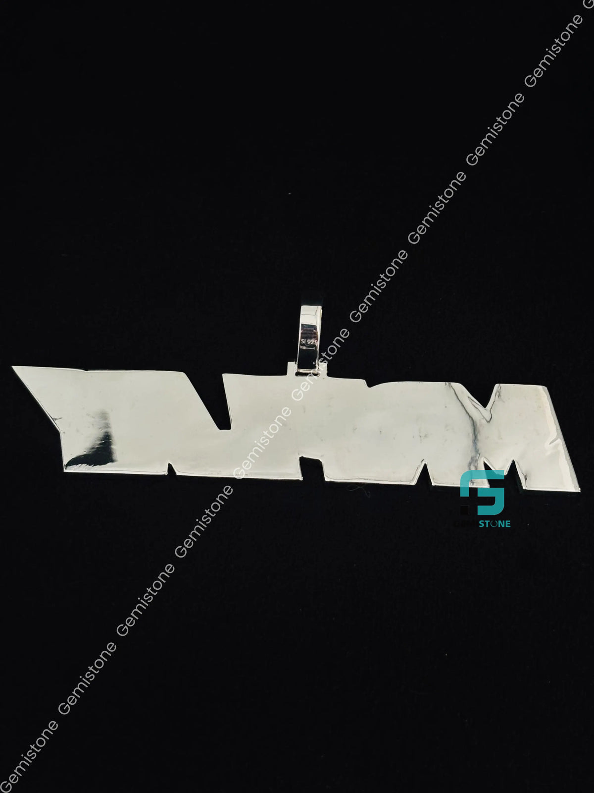Custom Iced Out MRPLAY Name Moissanite Bust Down Pendant