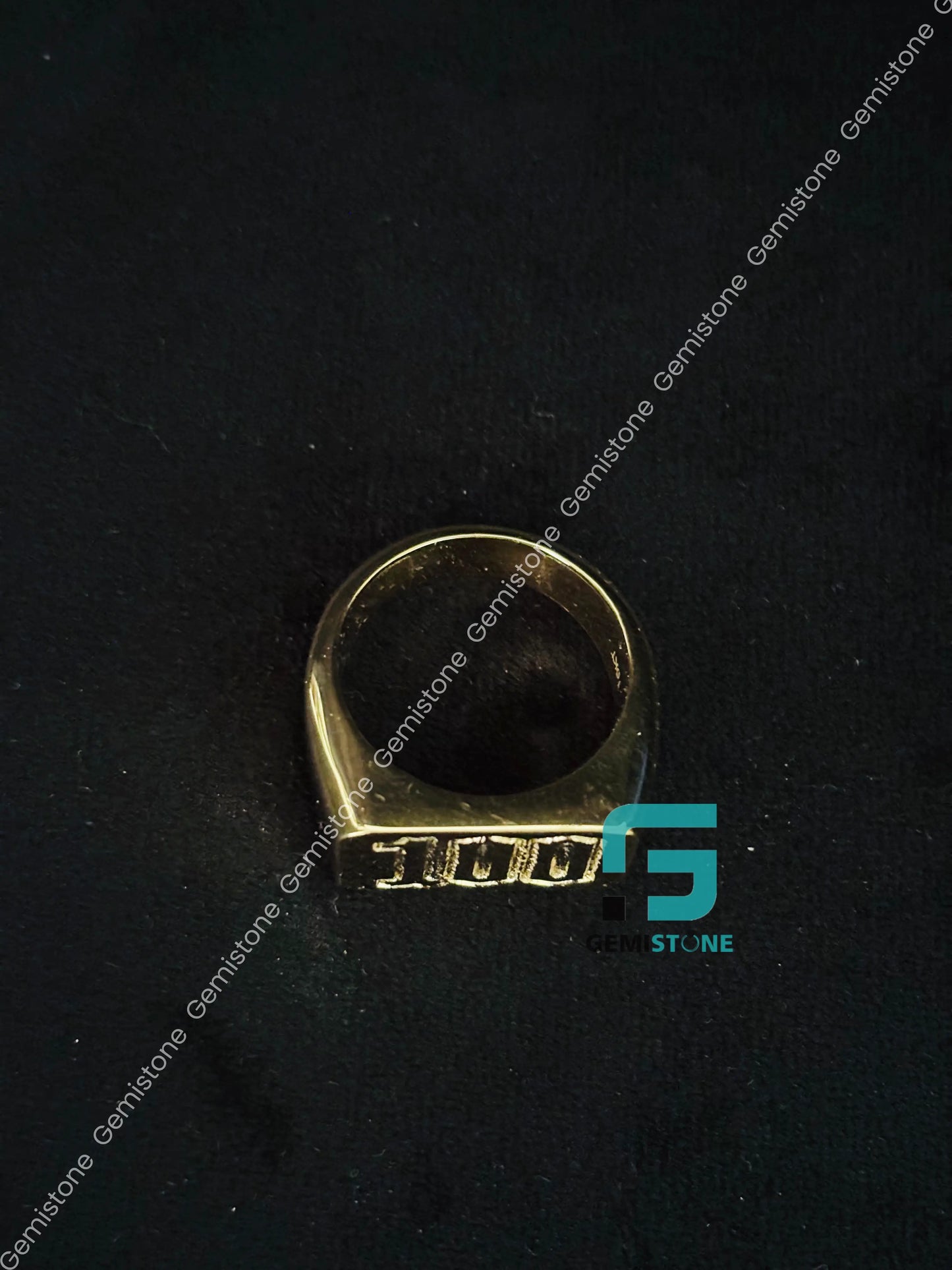 Custom 100 Number Ring For Men