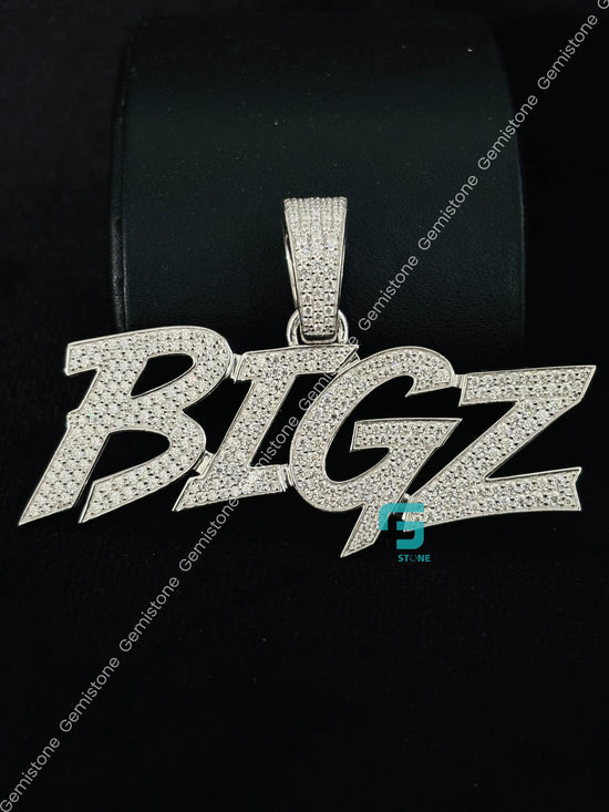 Custom BIGZ Letter Moissanite Hip Hop Pendant