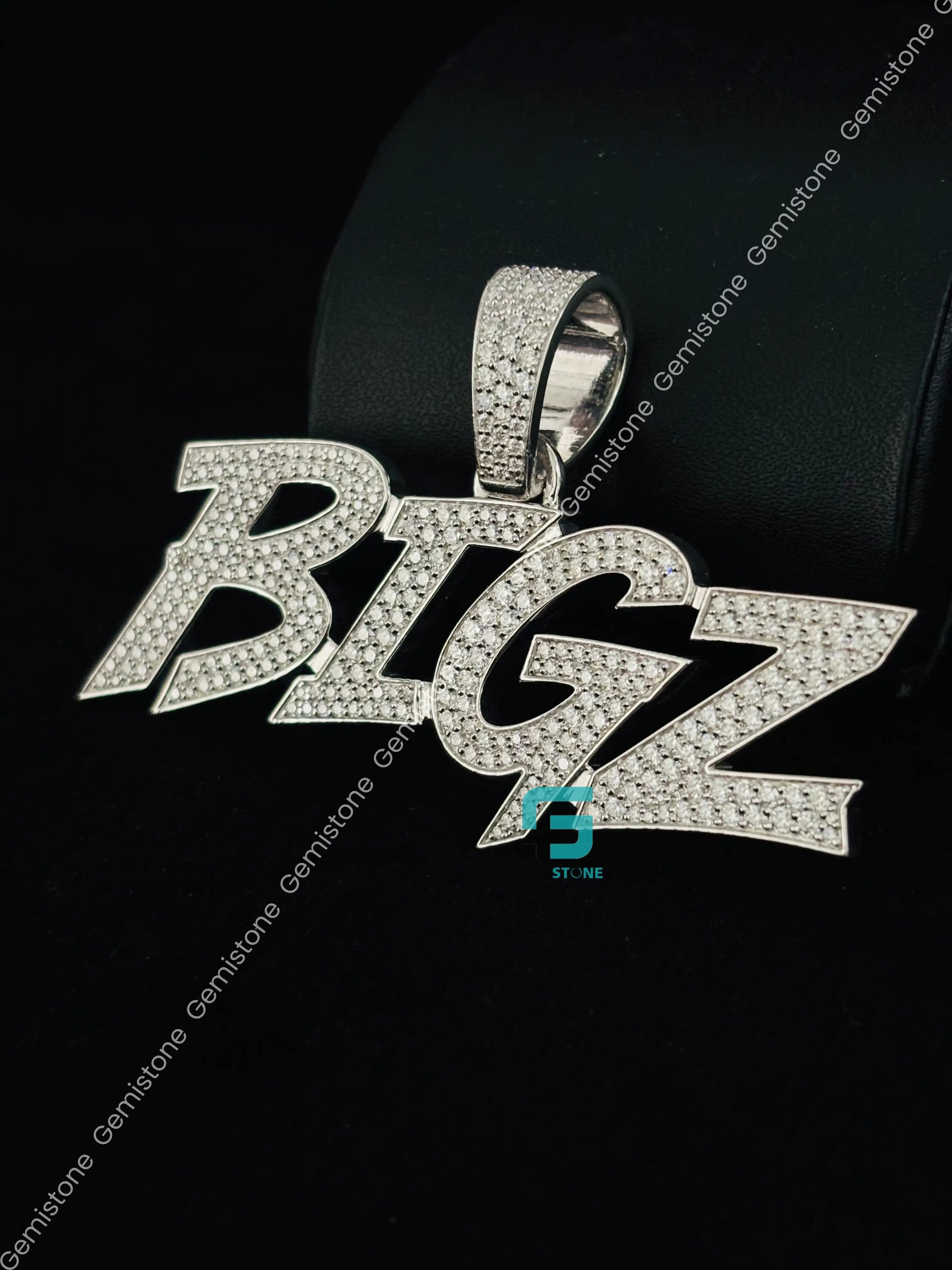 Custom Letter BIGZ Moissanite Hip Hop Pendant For Women