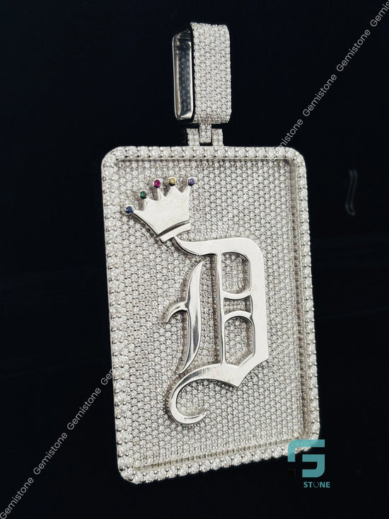 Custom Letter Moissanite Hip Hop Pendant