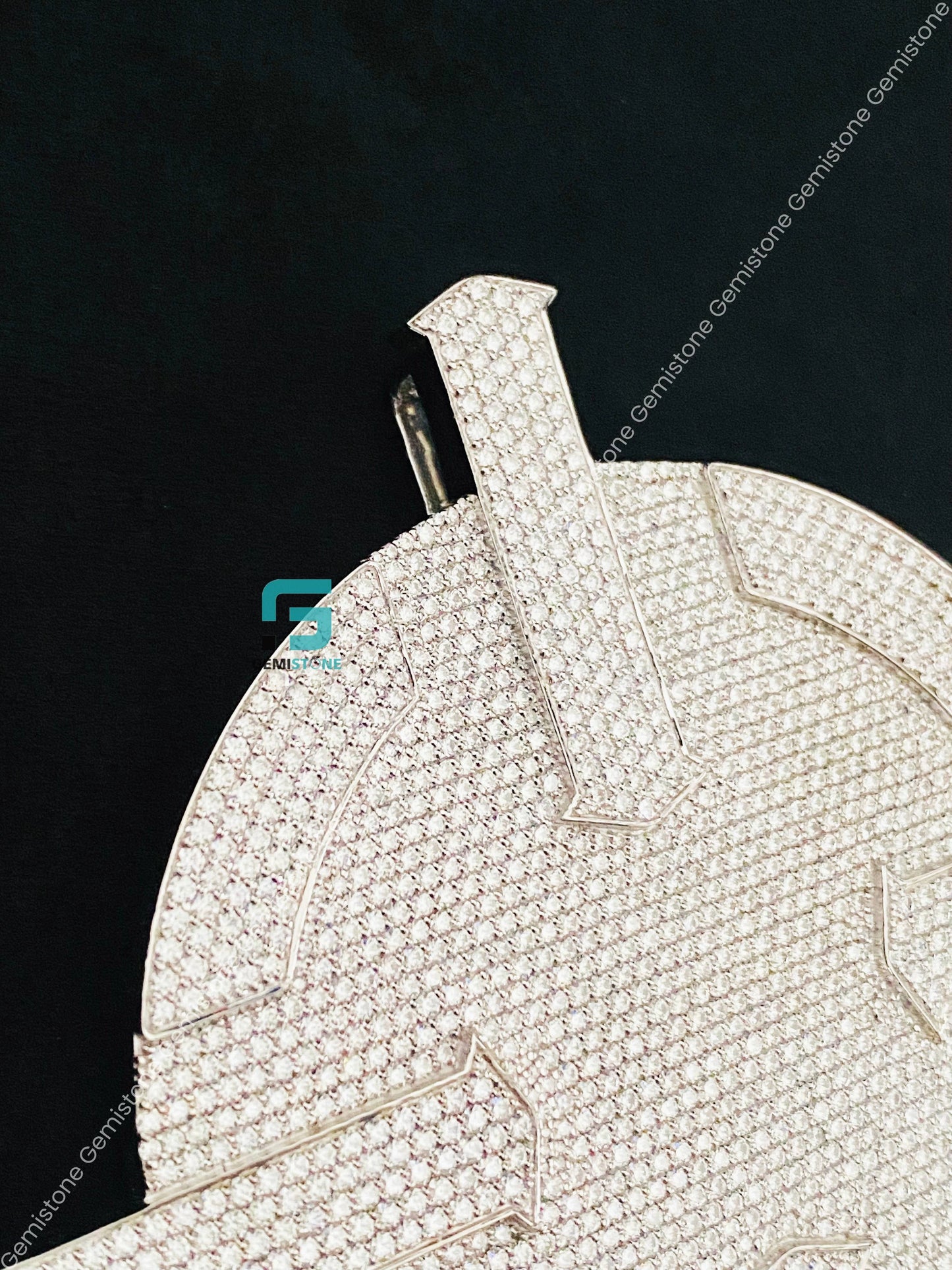 Custom Moissanite Hip Hop Studded Pendant