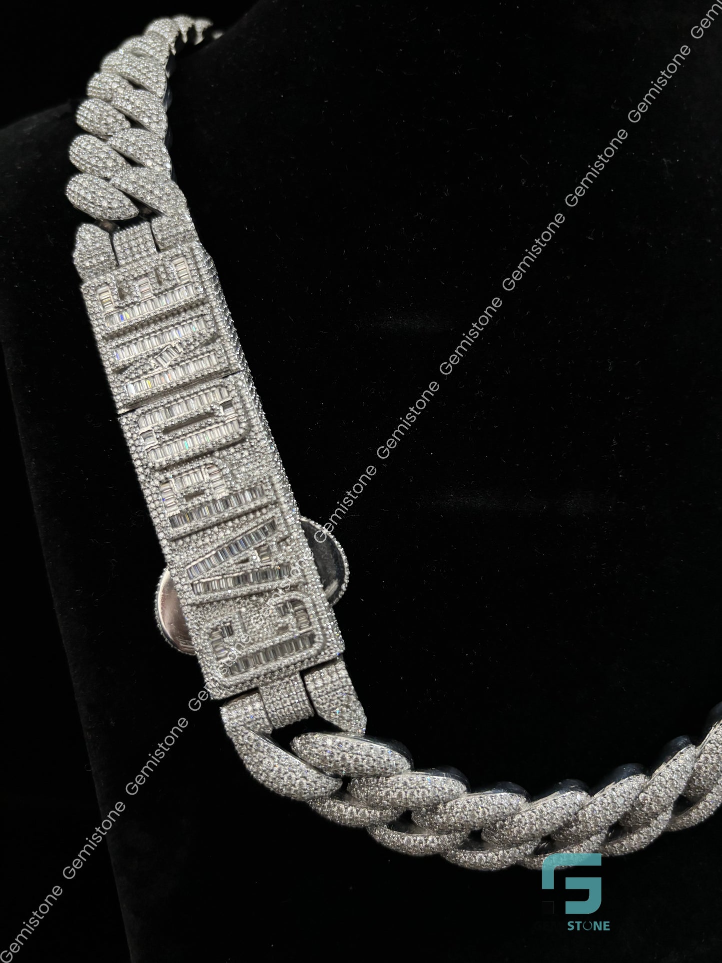 Custom Name Moissanite Cuban Link Necklace
