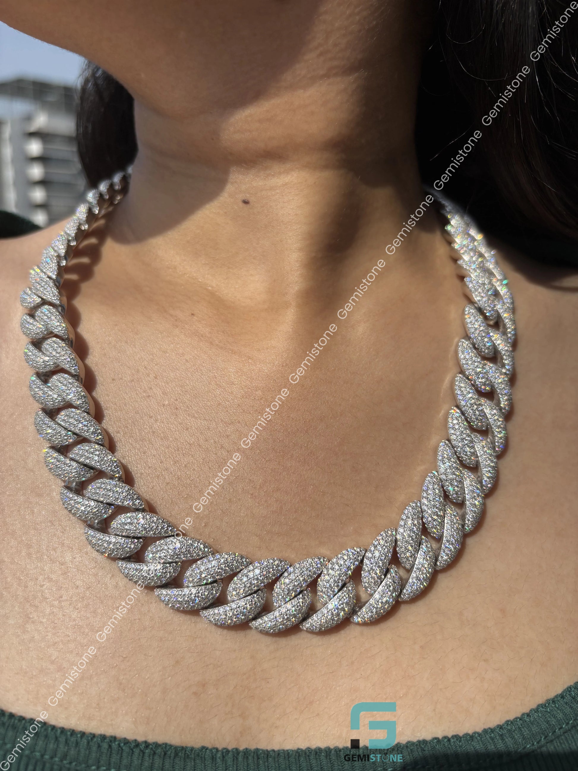Custom Name Moissanite Cuban Necklace