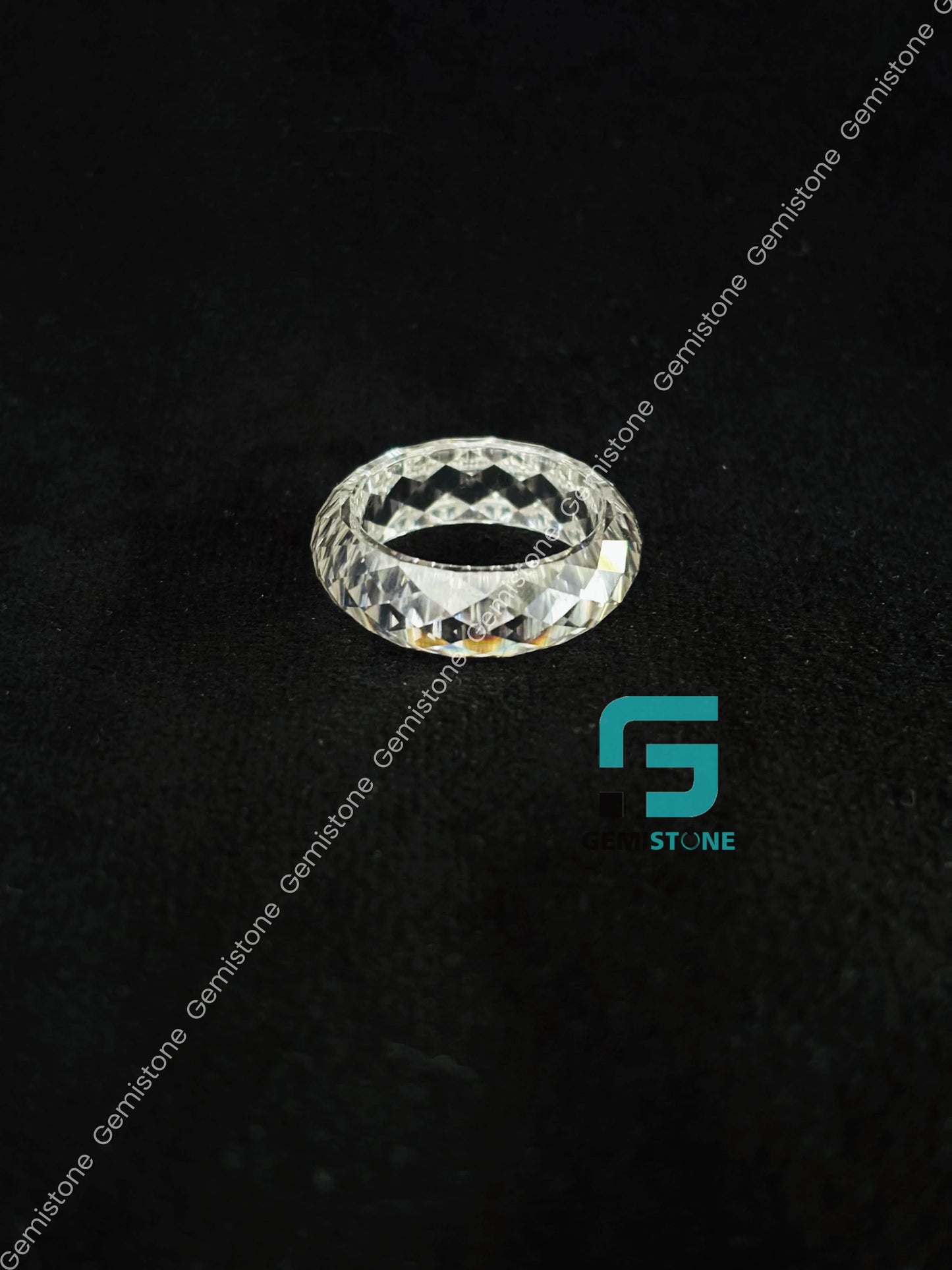 D Colorless Moissanite Diamond Band