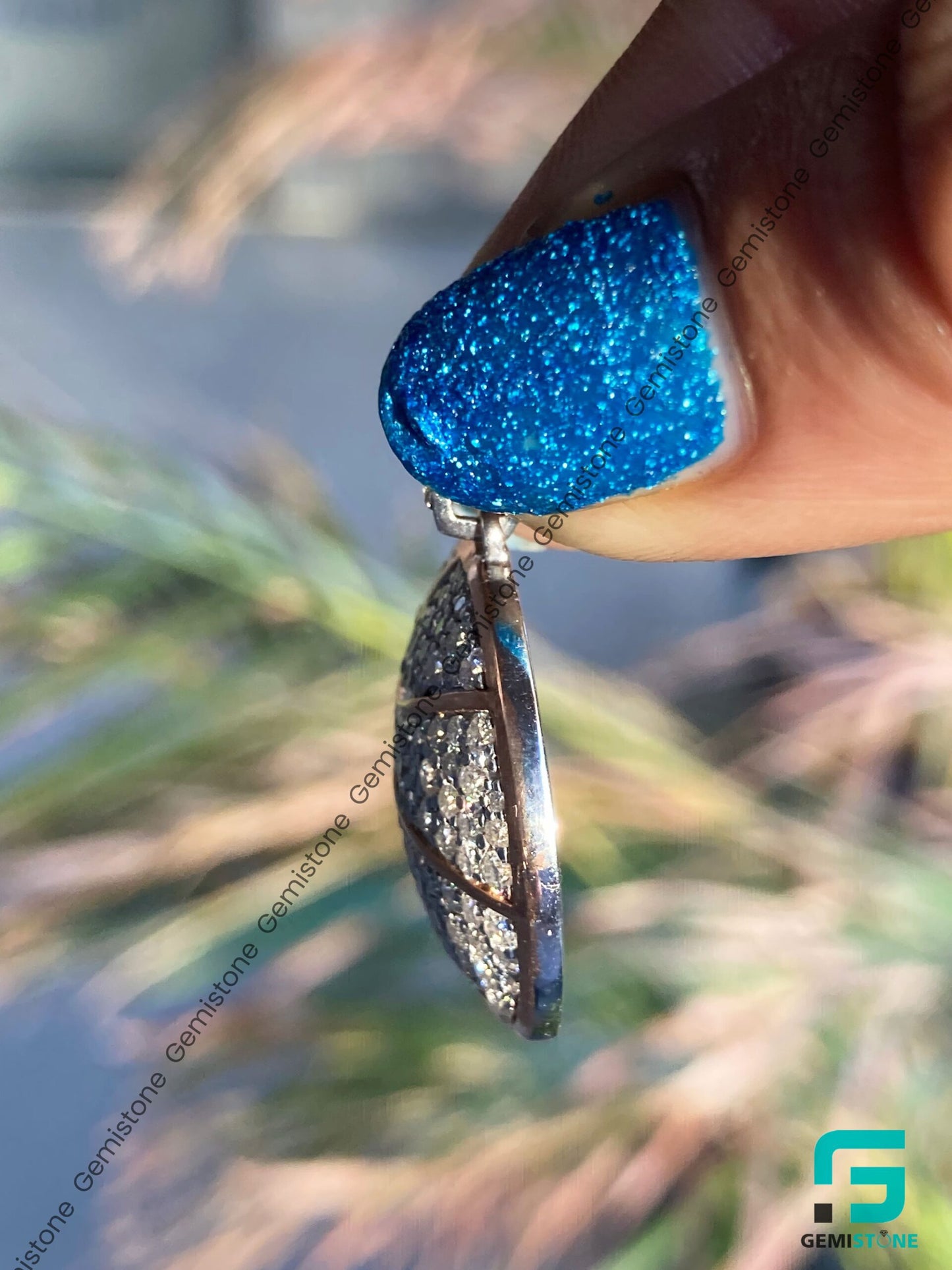 Shop Fully Iced Out Moissanite Diamond Basketball Pendant