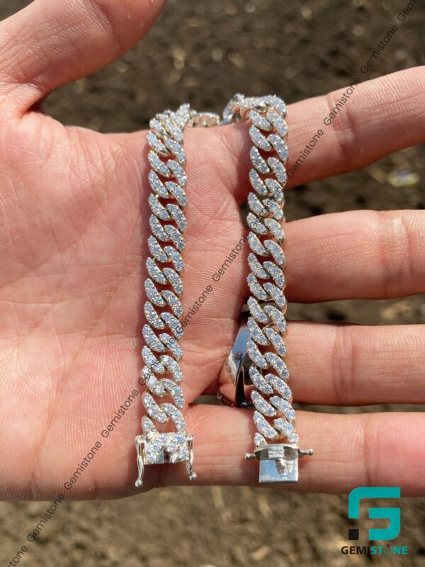9mm Moissanite Miami Cuban Link Bracelet