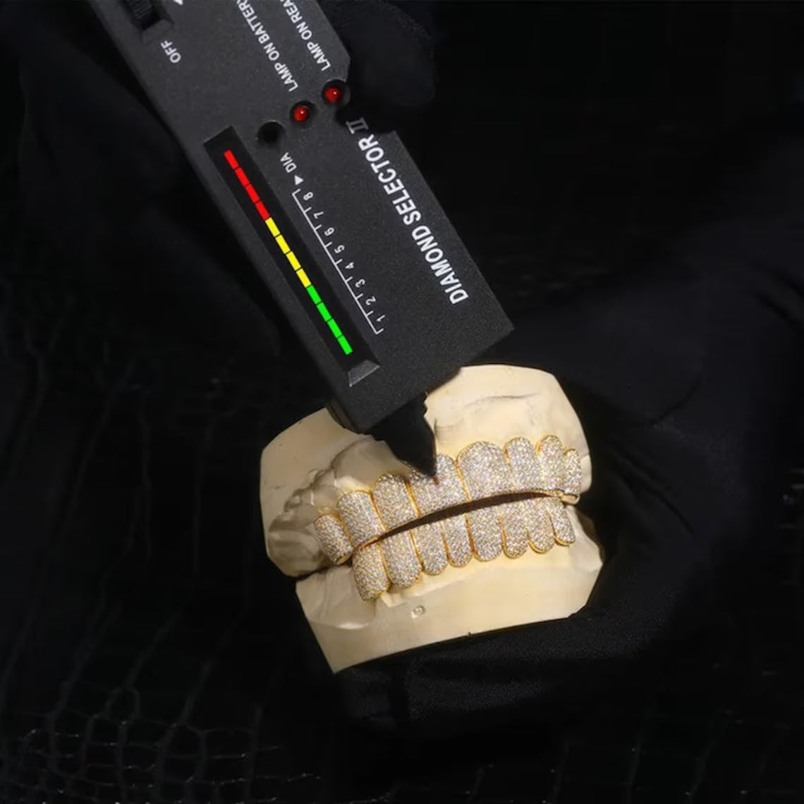 8 On 8 On Custom 925 Silver Real Moissanite Diamond Grillz