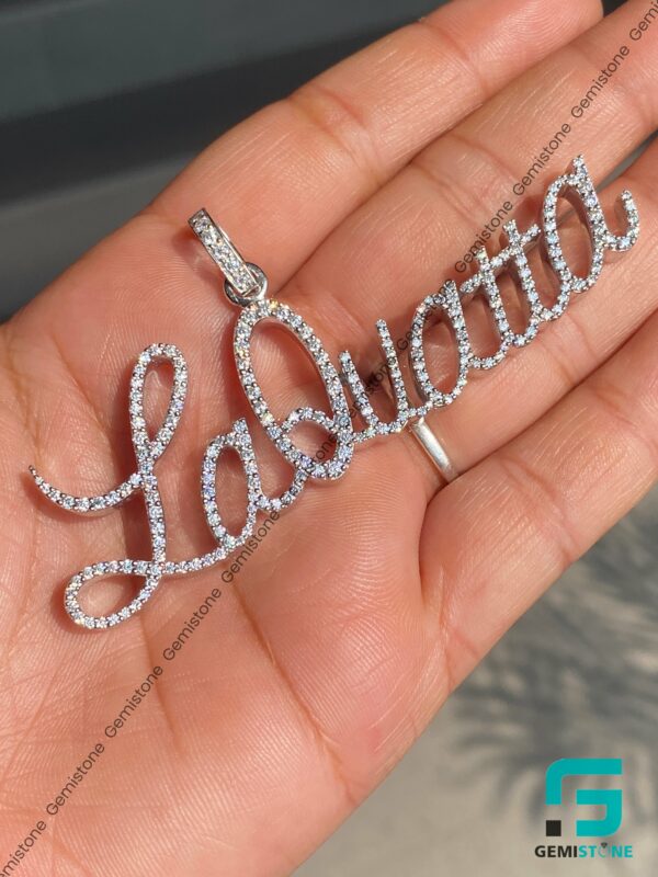 Buy Custom "LaQuatta" Diamond Name Pendant