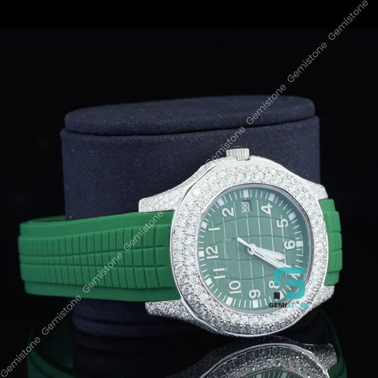 Digit-Number-Green-Dial-Watch