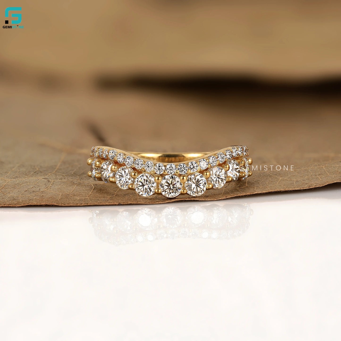 Double Row Eternity Stacking Lab Diamond Band