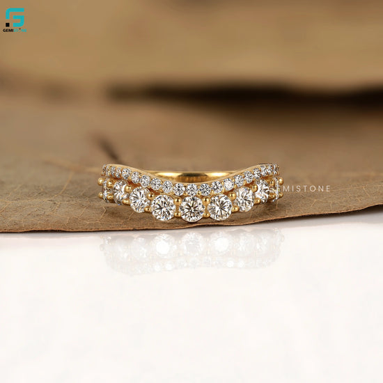 Double Row Eternity Stacking Lab Diamond Band