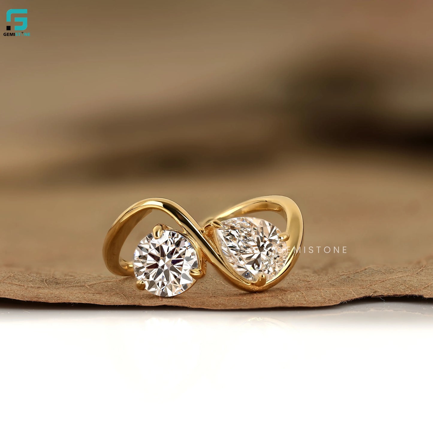 Double Stone Lab Grown Diamond Ring