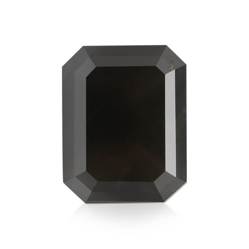 0.50 CT Emerald Cut Black Moissanite Loose Diamond