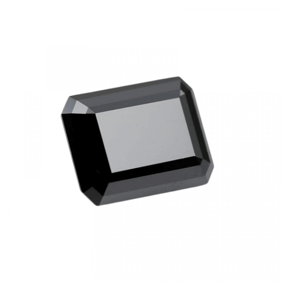 0.80 CT Emerald Cut Black Loose Moissanite Diamond