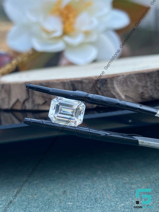 D Colorless VVS 1.00CT to 5.00CT Moissanite Emerald Loose Stone