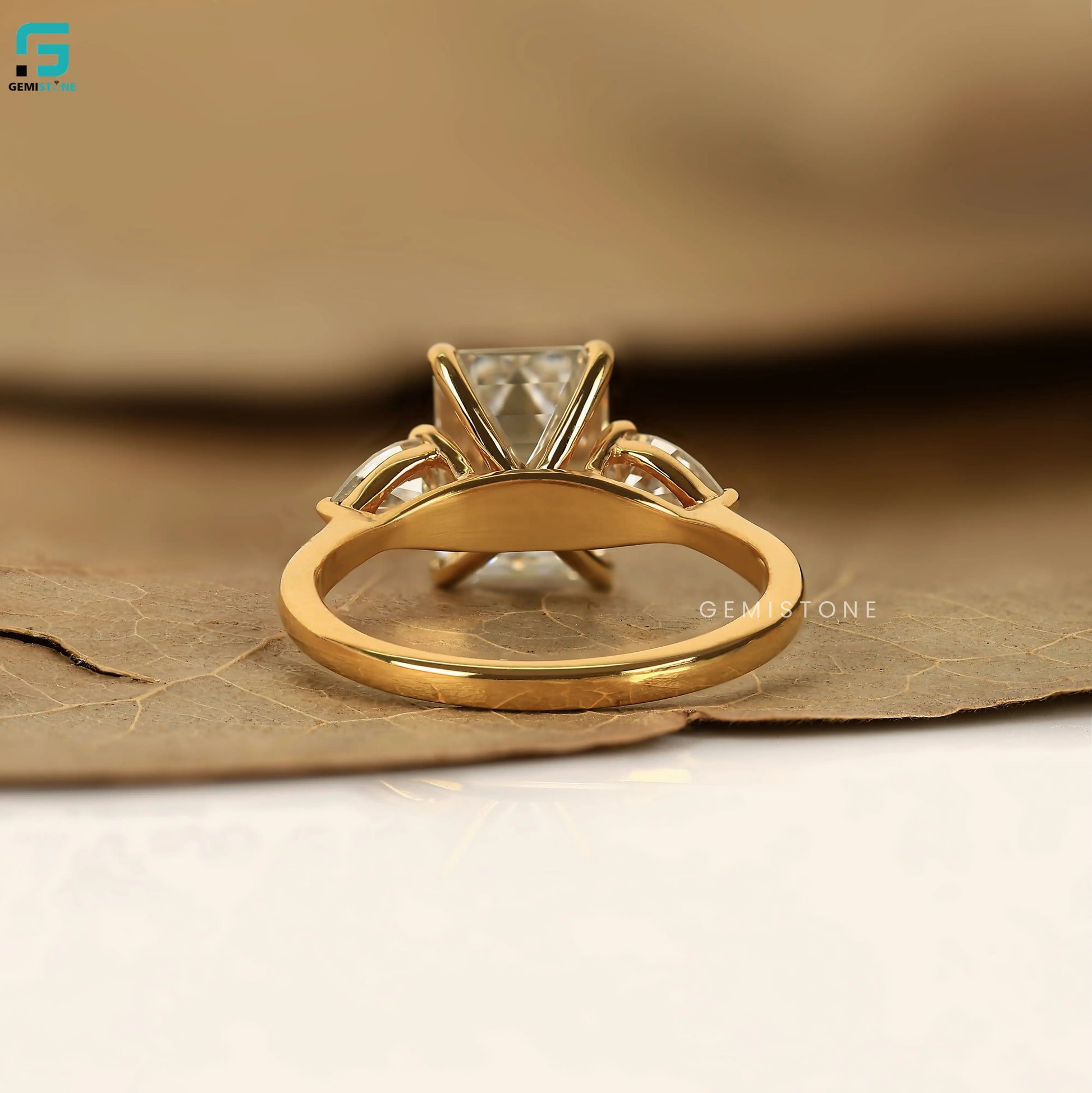 Emerald Lab Grown Diamond Wedding Ring For Women