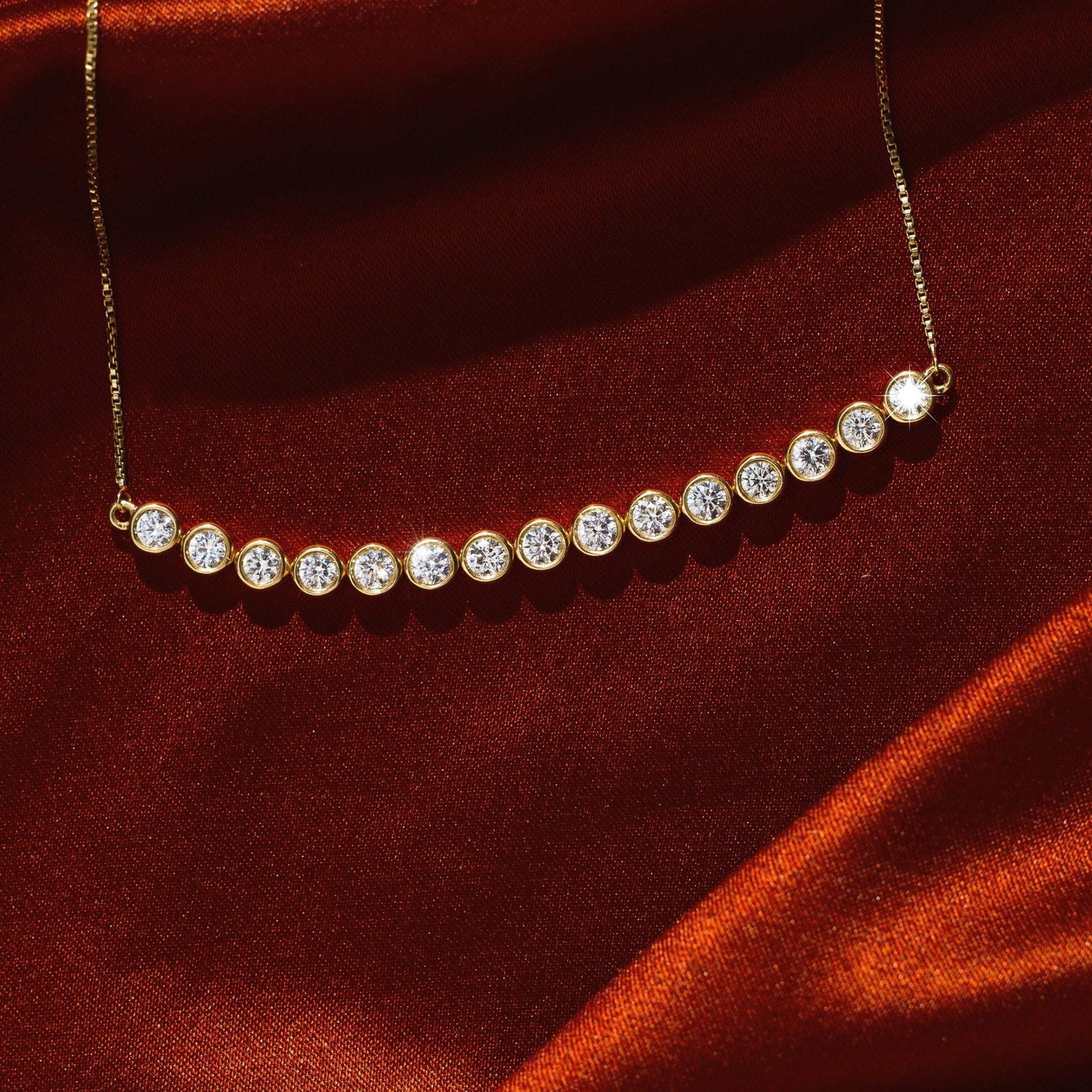 Eternity Slider White Round Diamond Bracelet