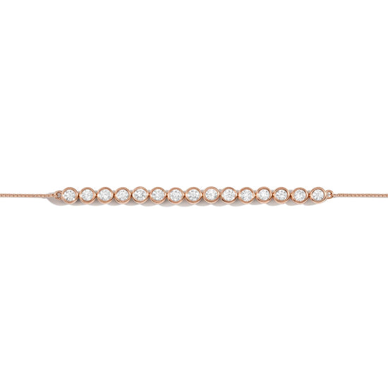Eternity Slider White Round Diamond Bracelet