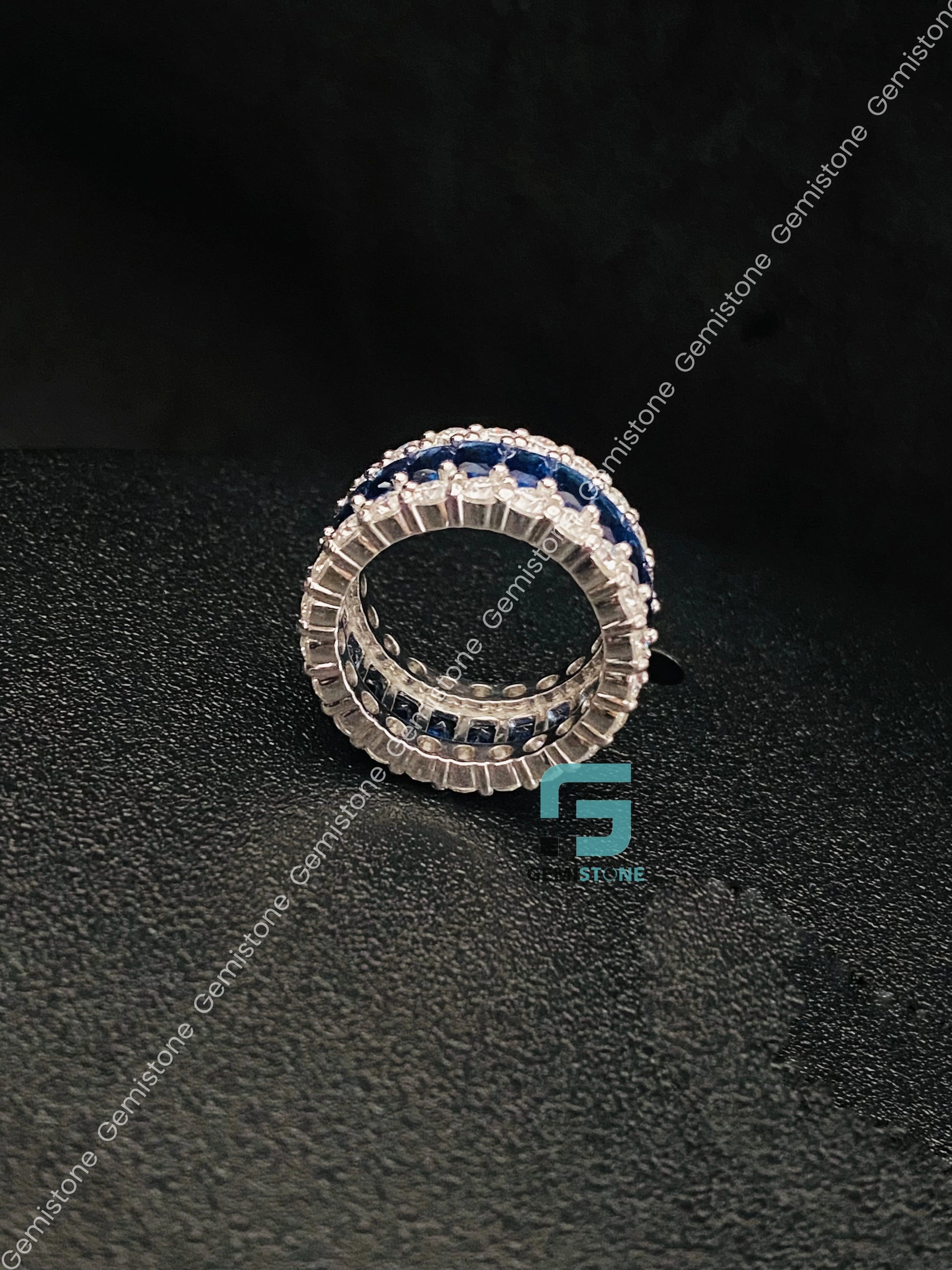 Eternity Bust Down Moissanite Band