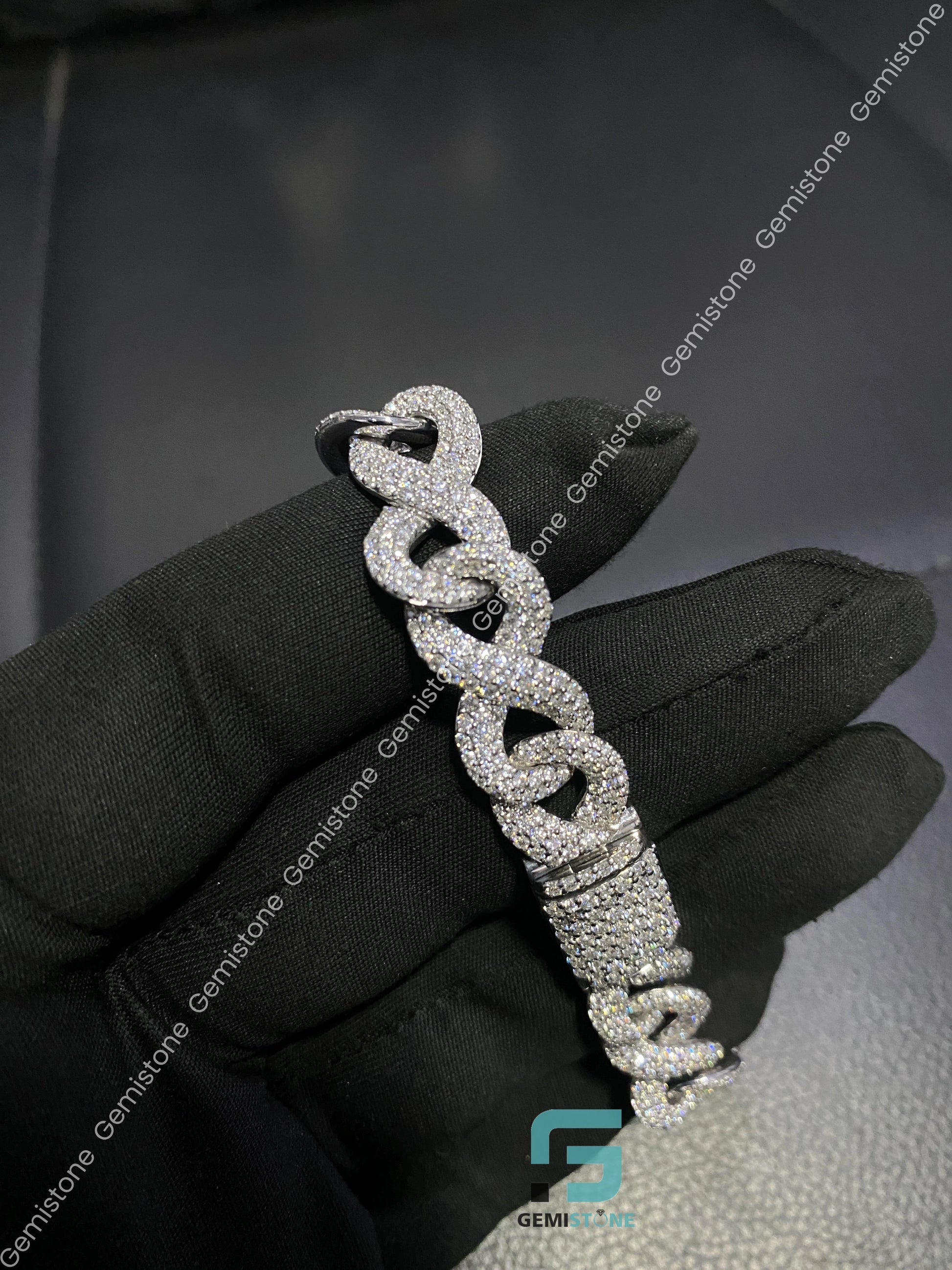 Evil Eyes Moissanite infinity Bracelet