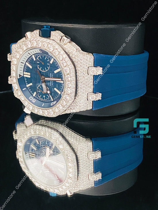 Face Dial Bezel Dial Moissanite Watch 