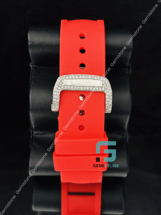 Face Dial Moissanite Studded Hip Hop Moissanite Watch