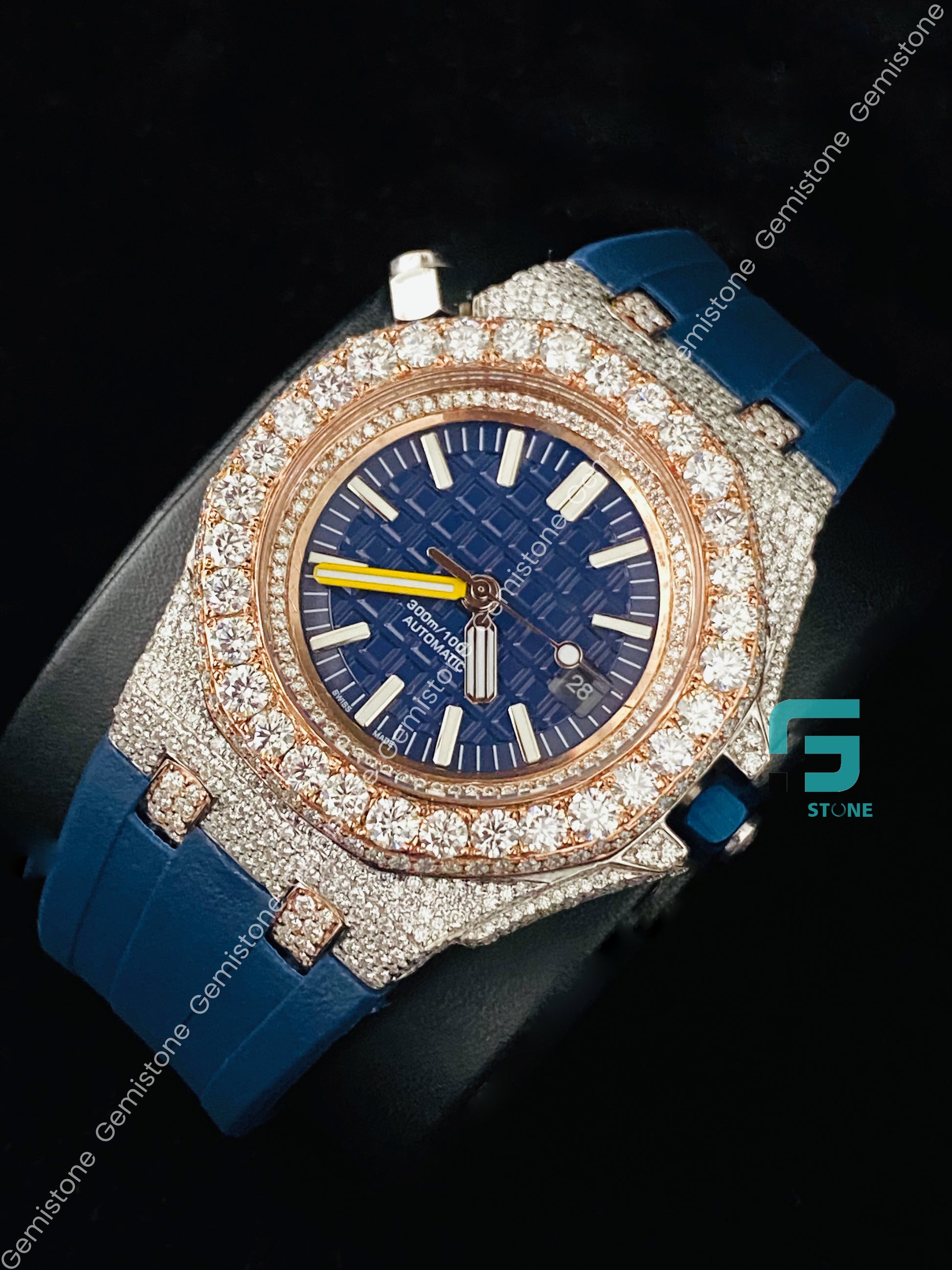 Face Down Moissanite Watch
