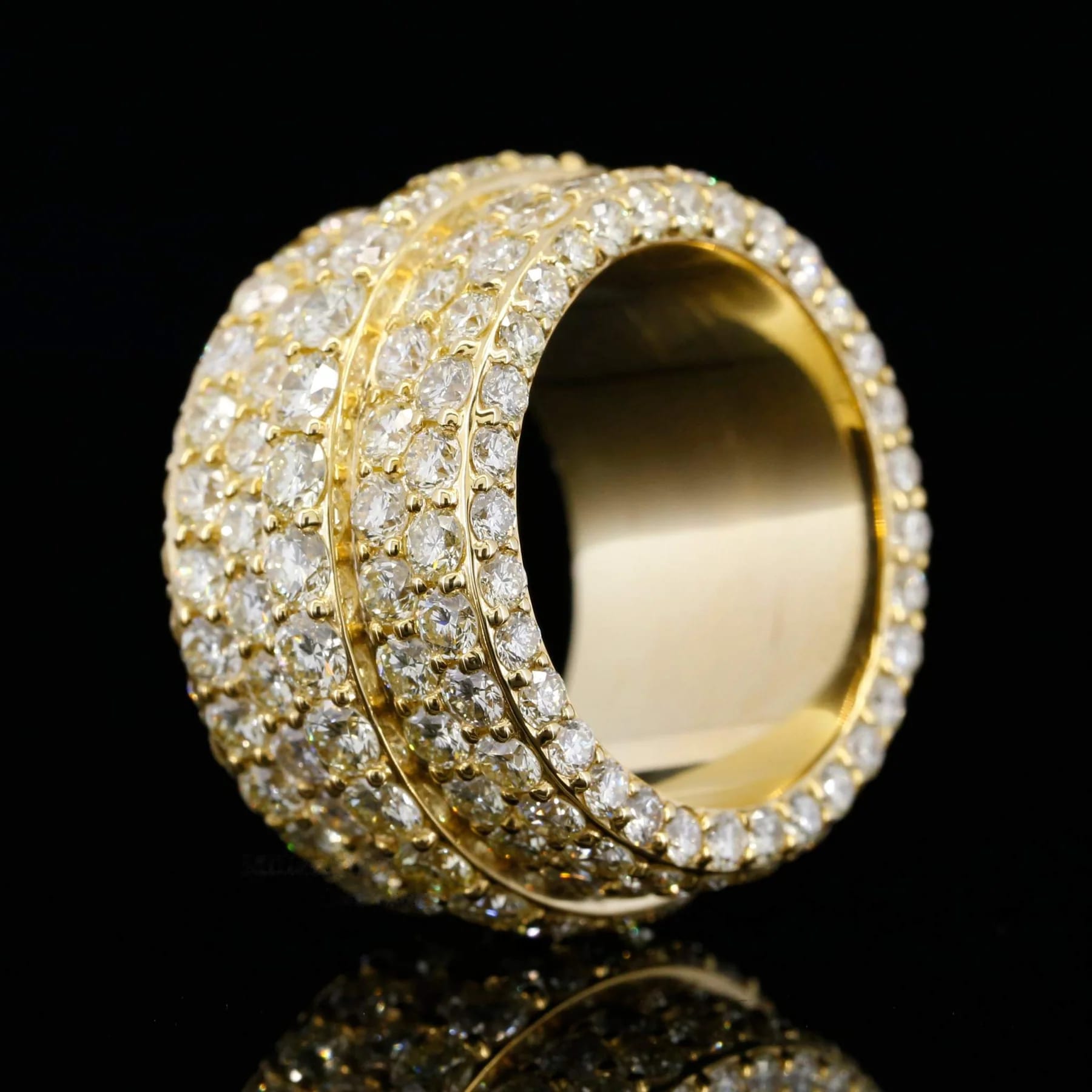 Five-Row-Diamond-Band-Ring