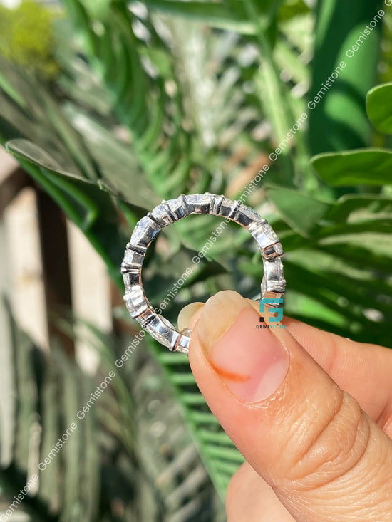 Full Eternity Cluster Wedding Band