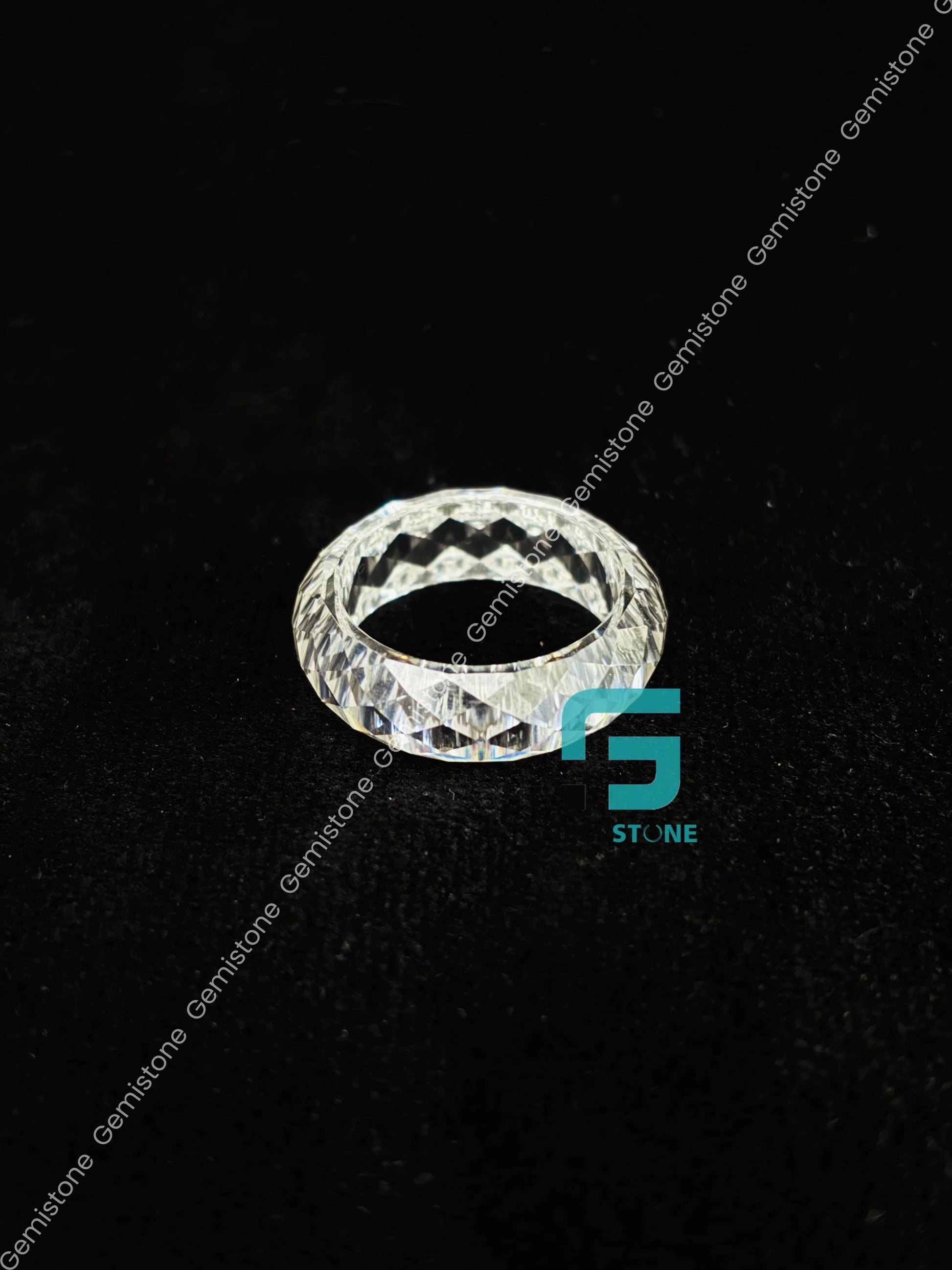 Full Eternity Diamond Cut Engagement Band 