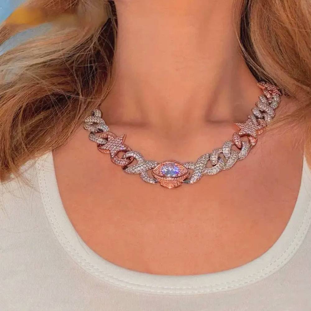 Fully-Iced-Out-Moissanite-Cuban-Link-Chocker-Chain