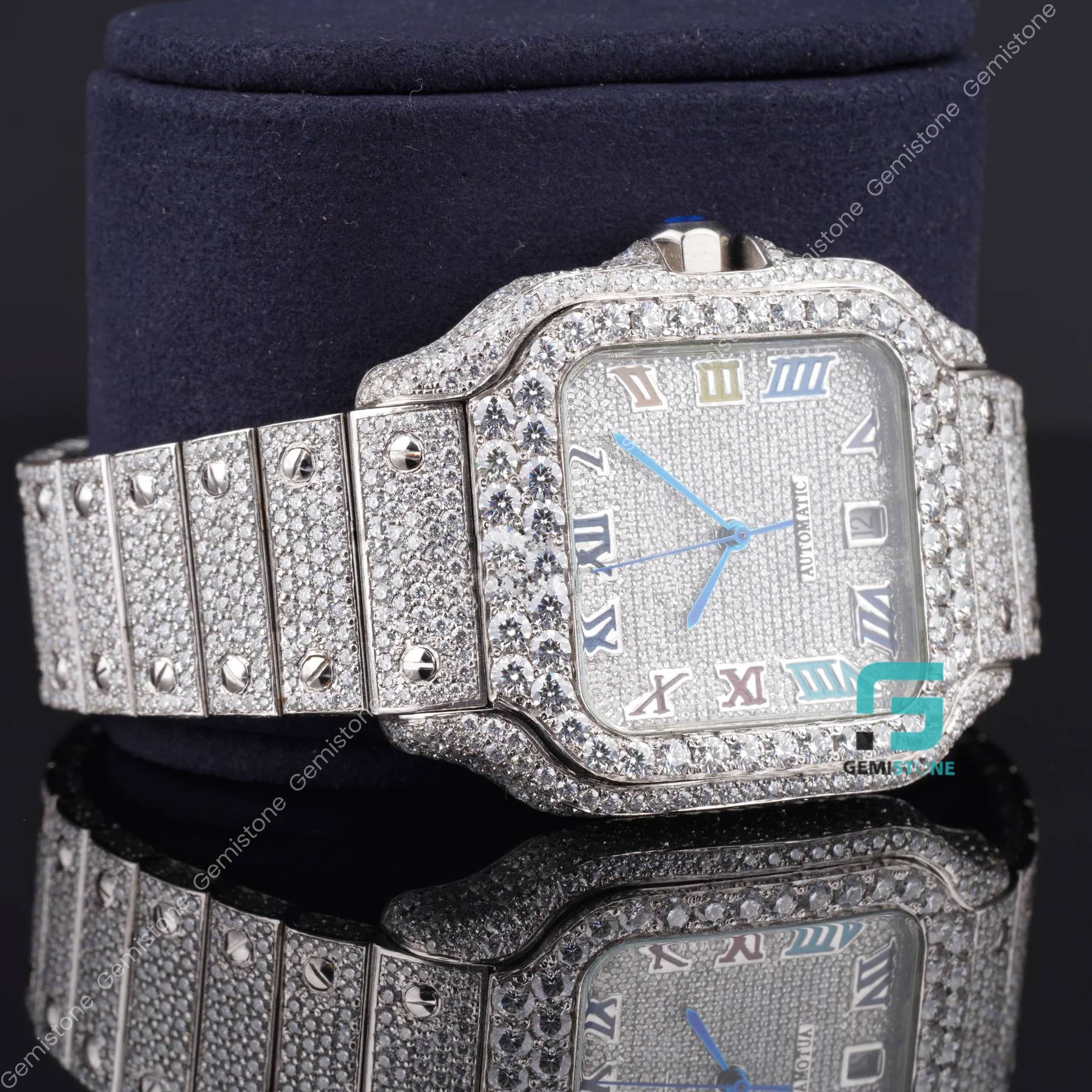 Fully-White-Stainless-Steel-Diamond-Watch