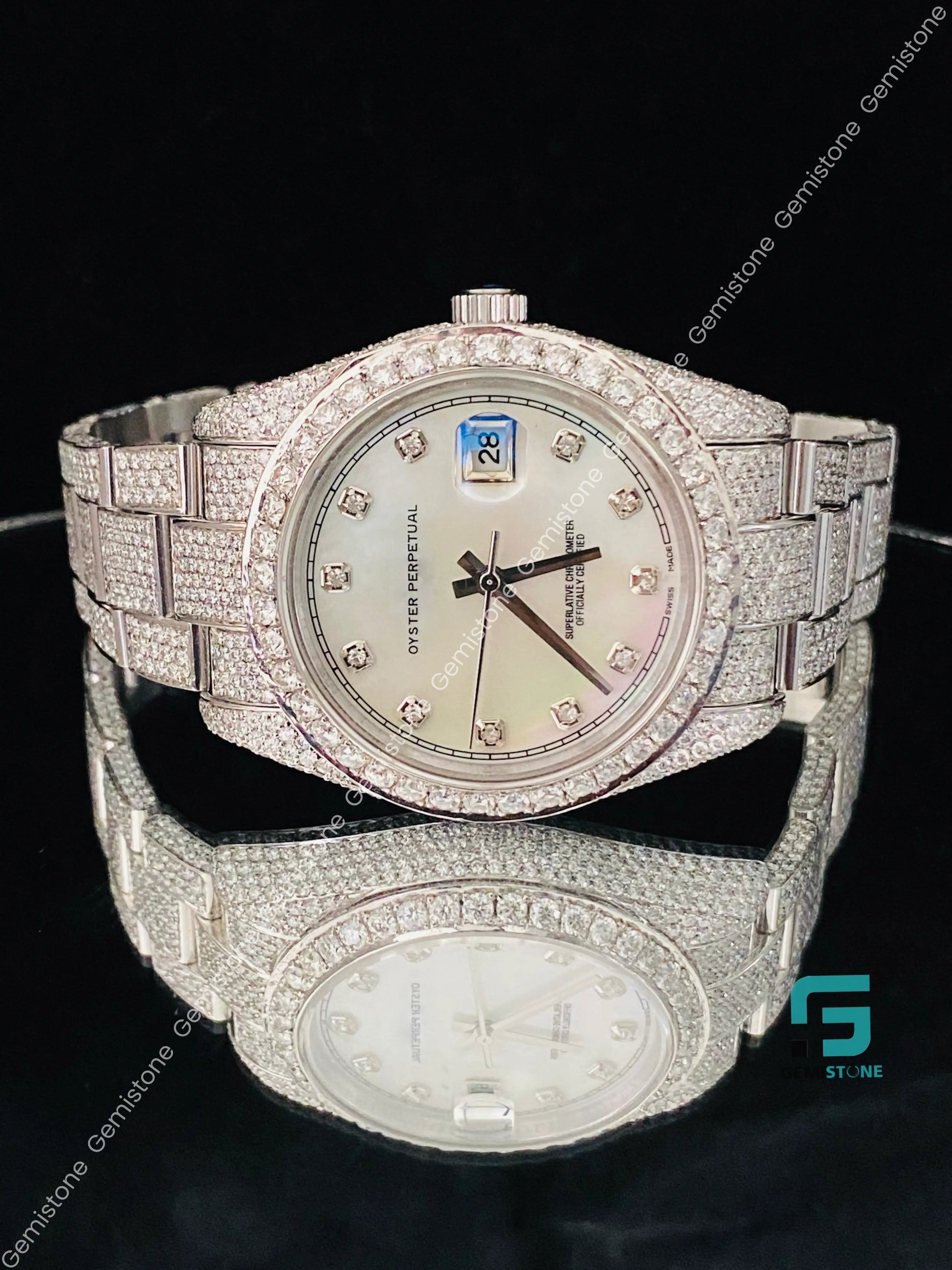 Fully Ice Out Moissanite Watch