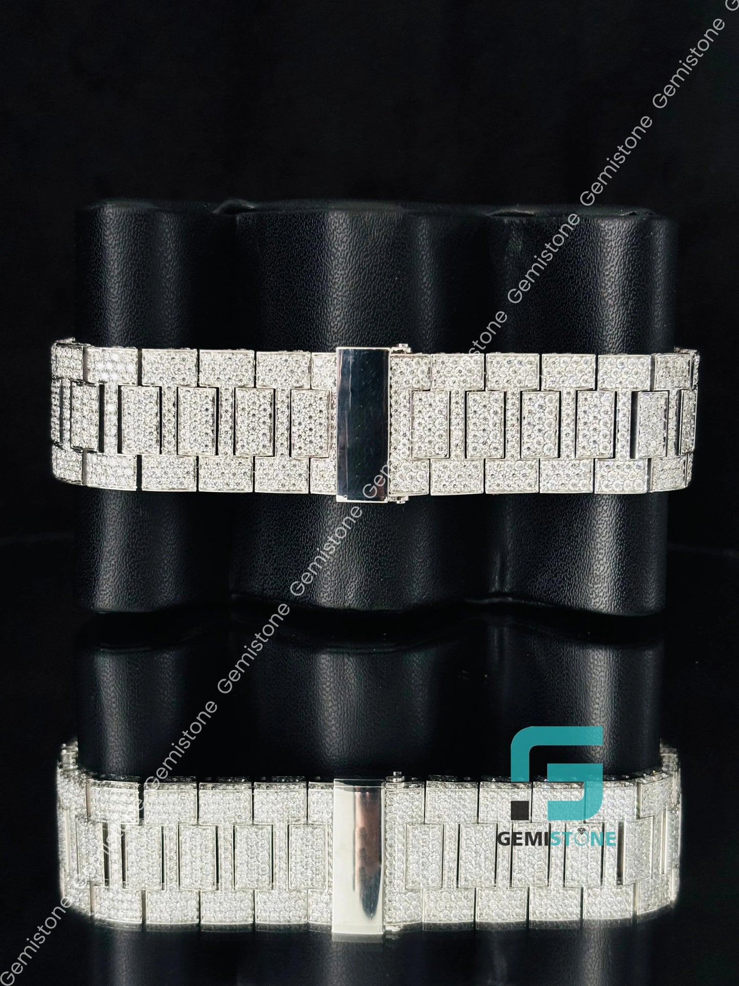 Fully Iced Out Moissanite PP Watch