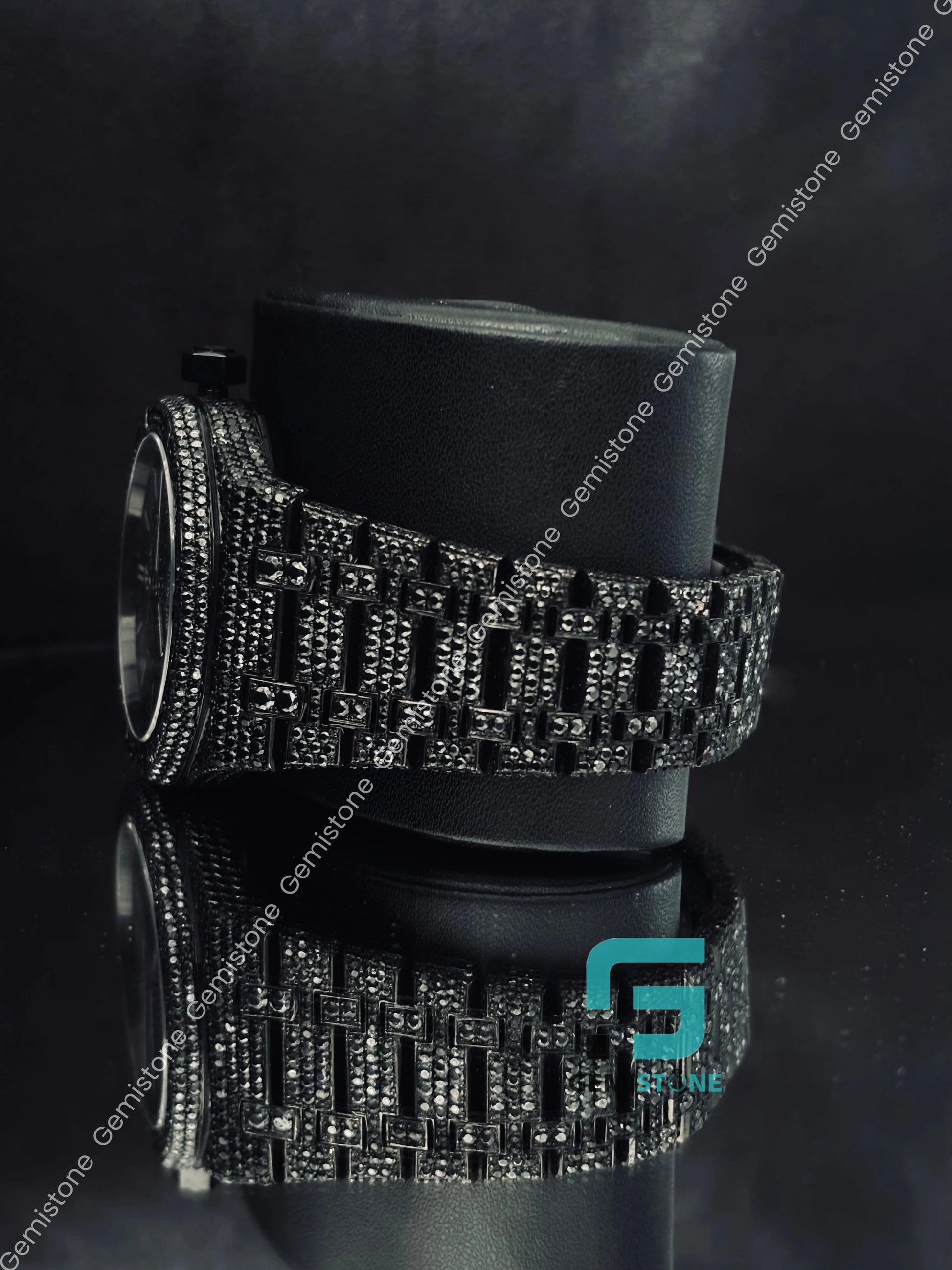 Fully Black Moissanite AP Watch