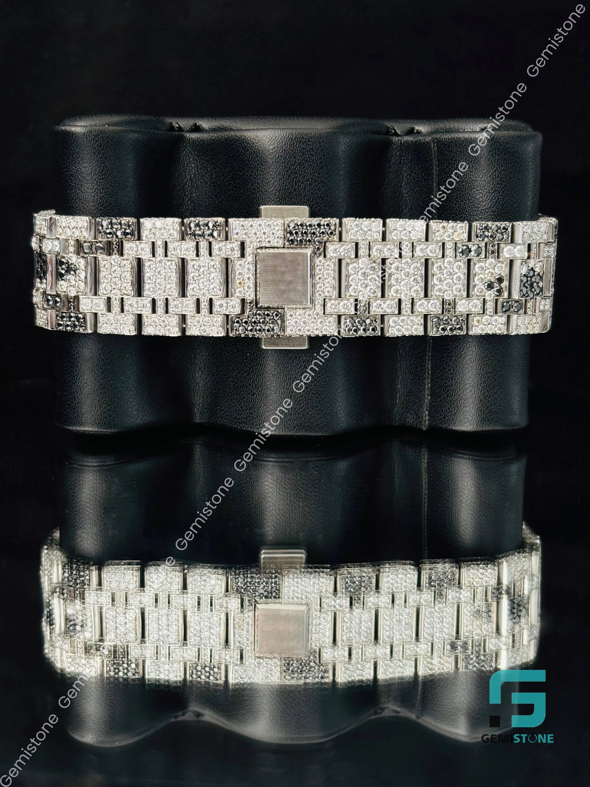 Fully Ice Out Men_s Diamond Watch
