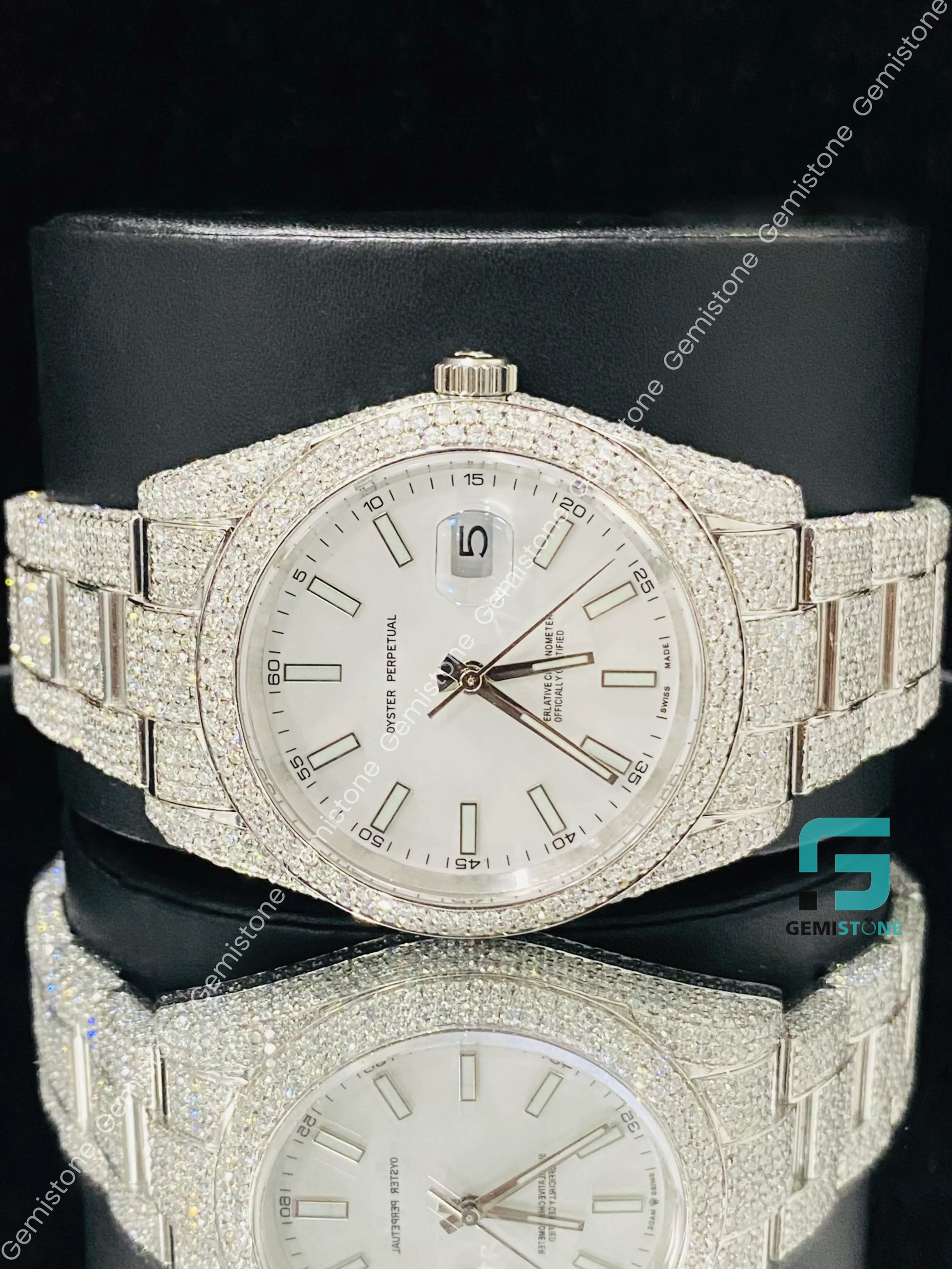 Fully Ice Out Men's Moissanite Watch