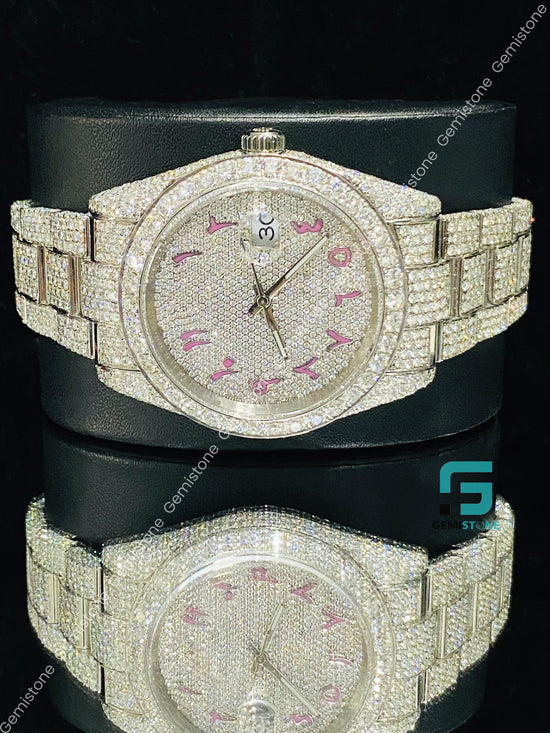Fully Ice Out Moissanite Diamond Watch