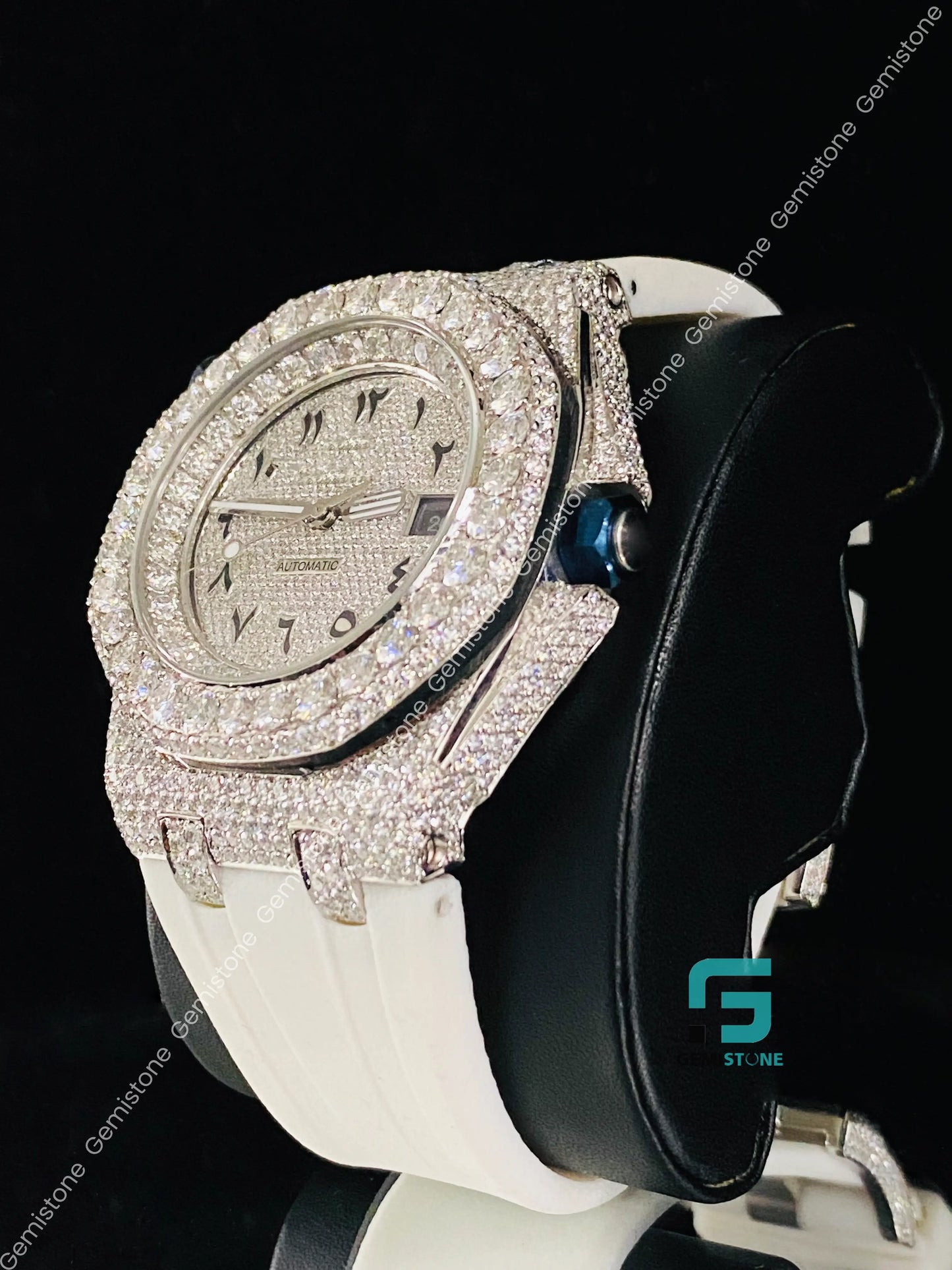 Fully Ice Out Moissanite Stone Watch