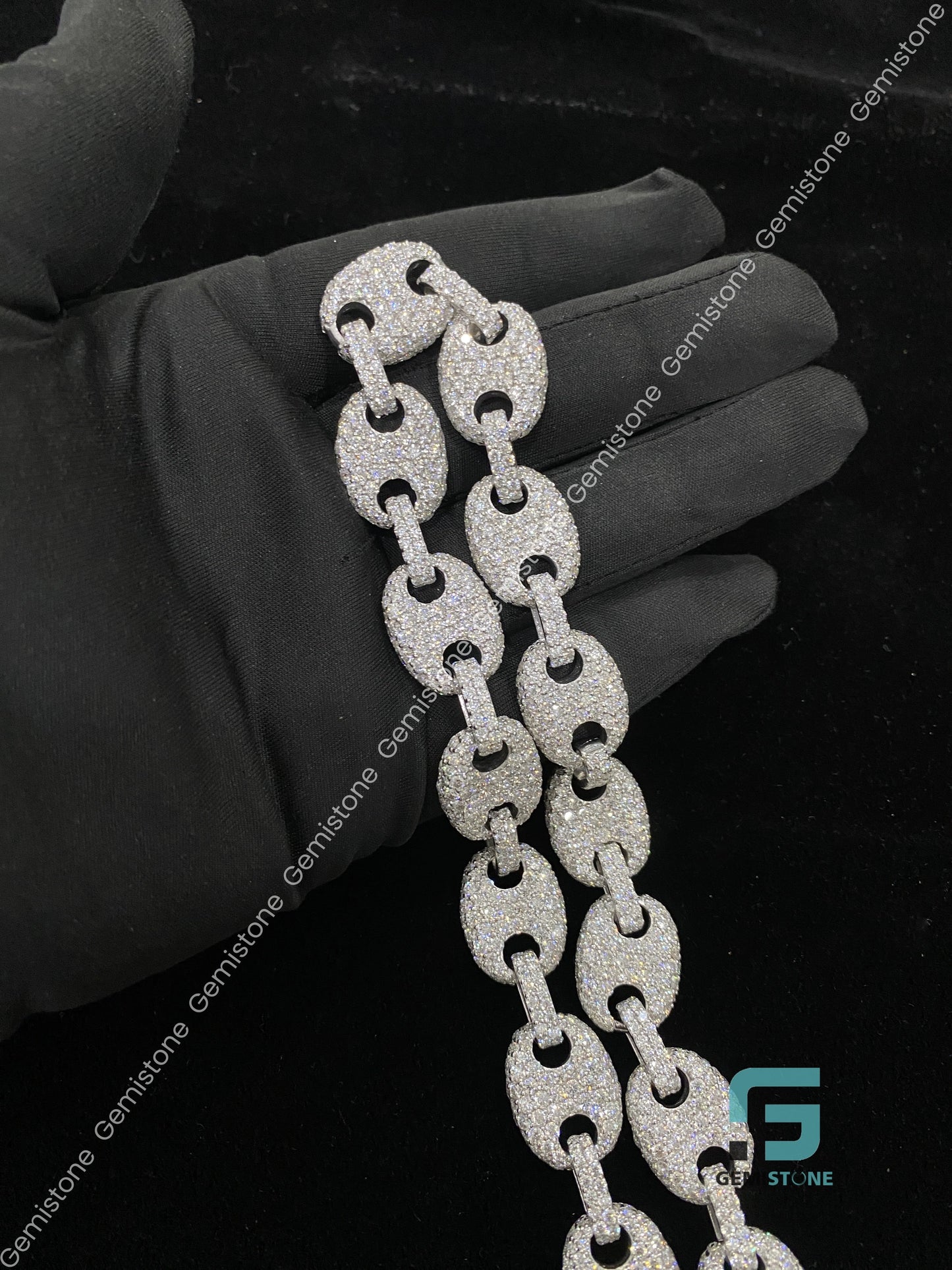 Fully Ice Out Rapper Moissanite Chain for Men