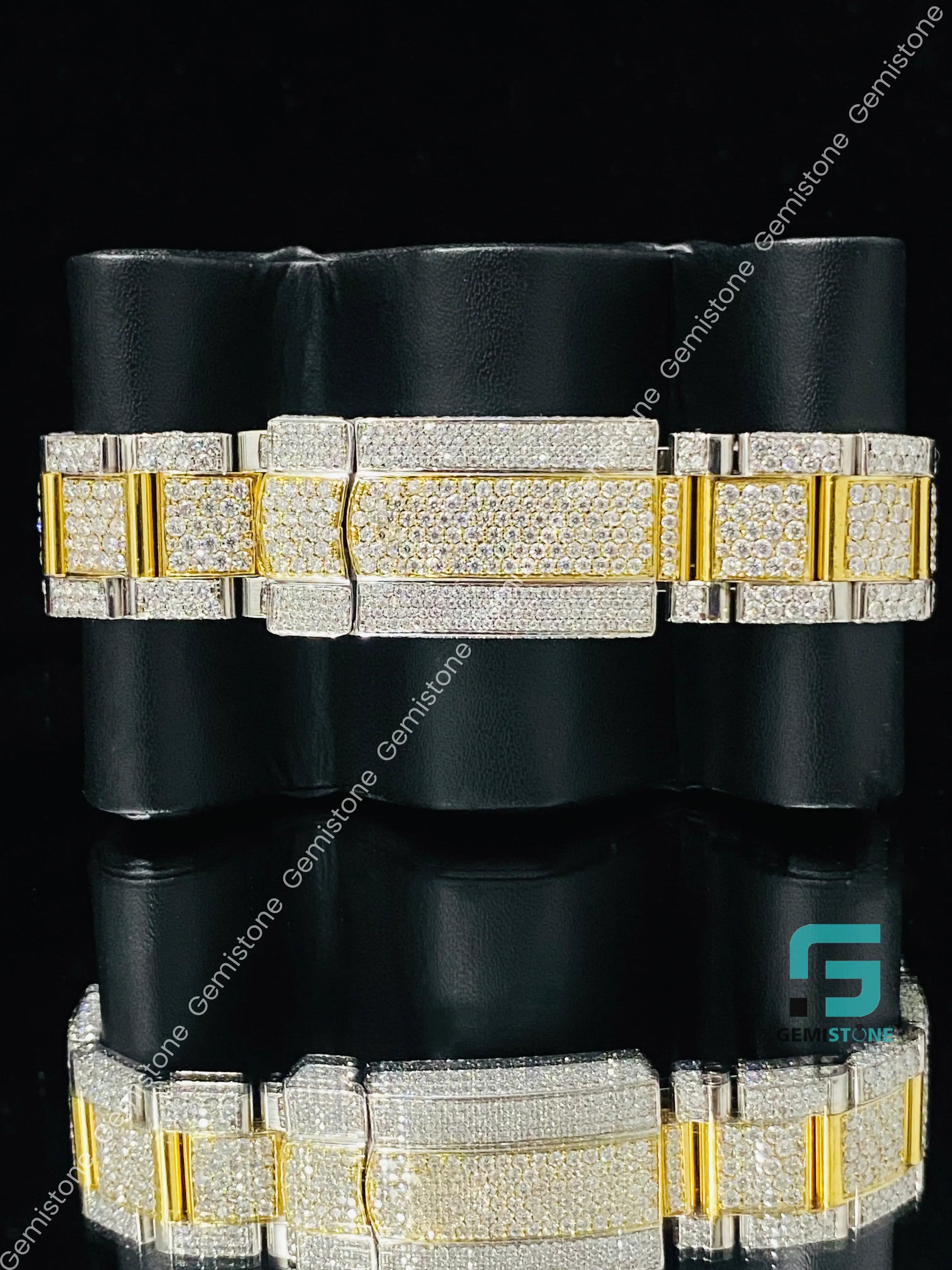Fully Ice Out Sky Dweller Moissanite watch