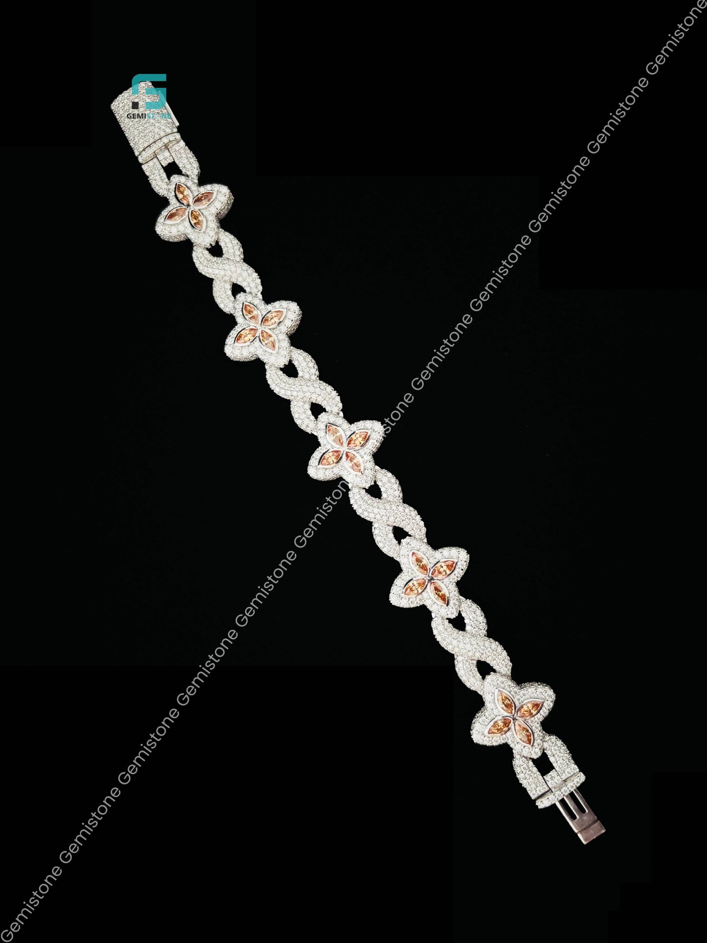 Fully Iced out Moissanite Bracelet