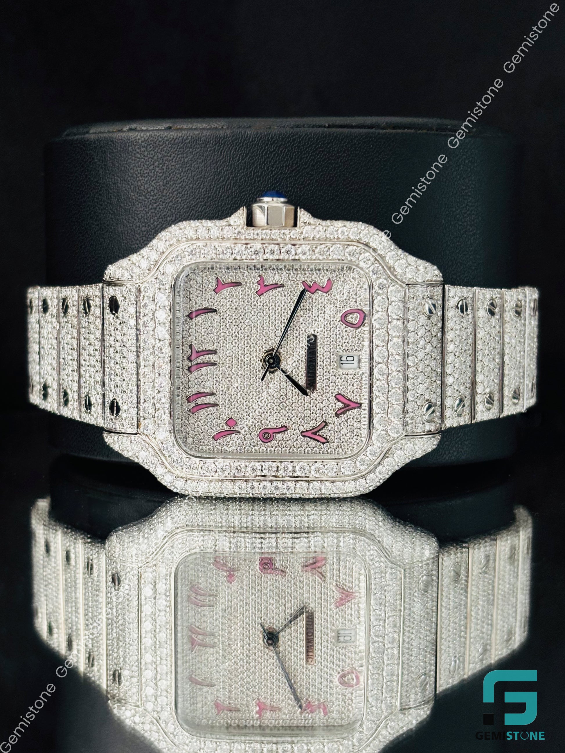 Fully Studded Catier Moissanite Watch