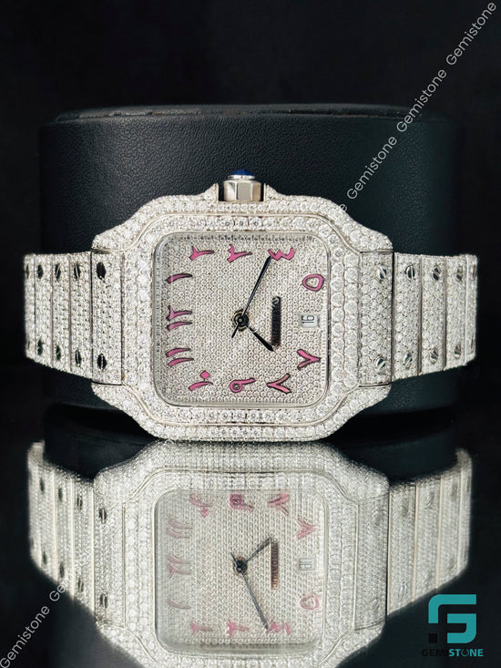 Fully Studded Catier Moissanite Watch