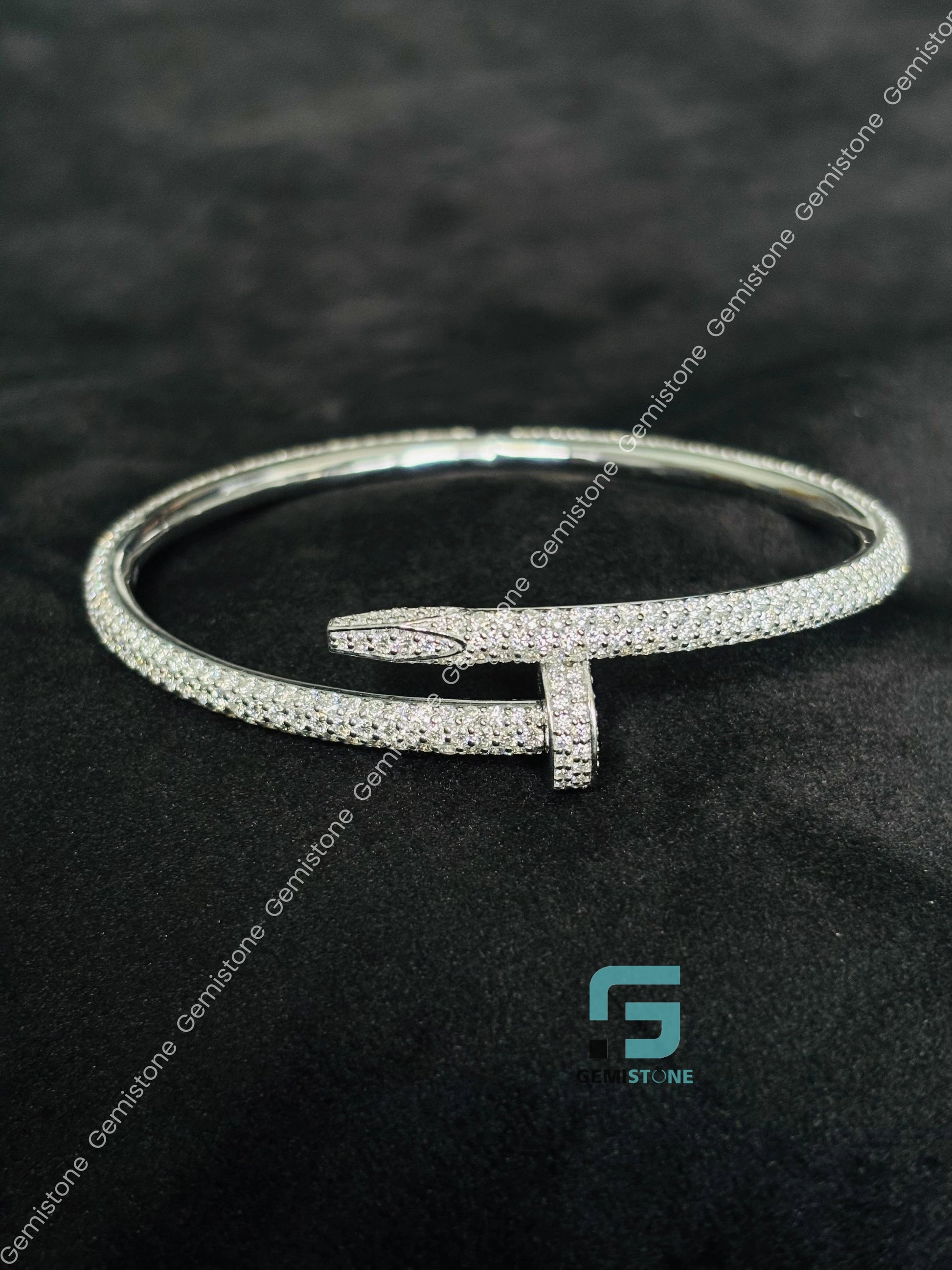 Fully Studded Iced Out Moissanite Bracelet