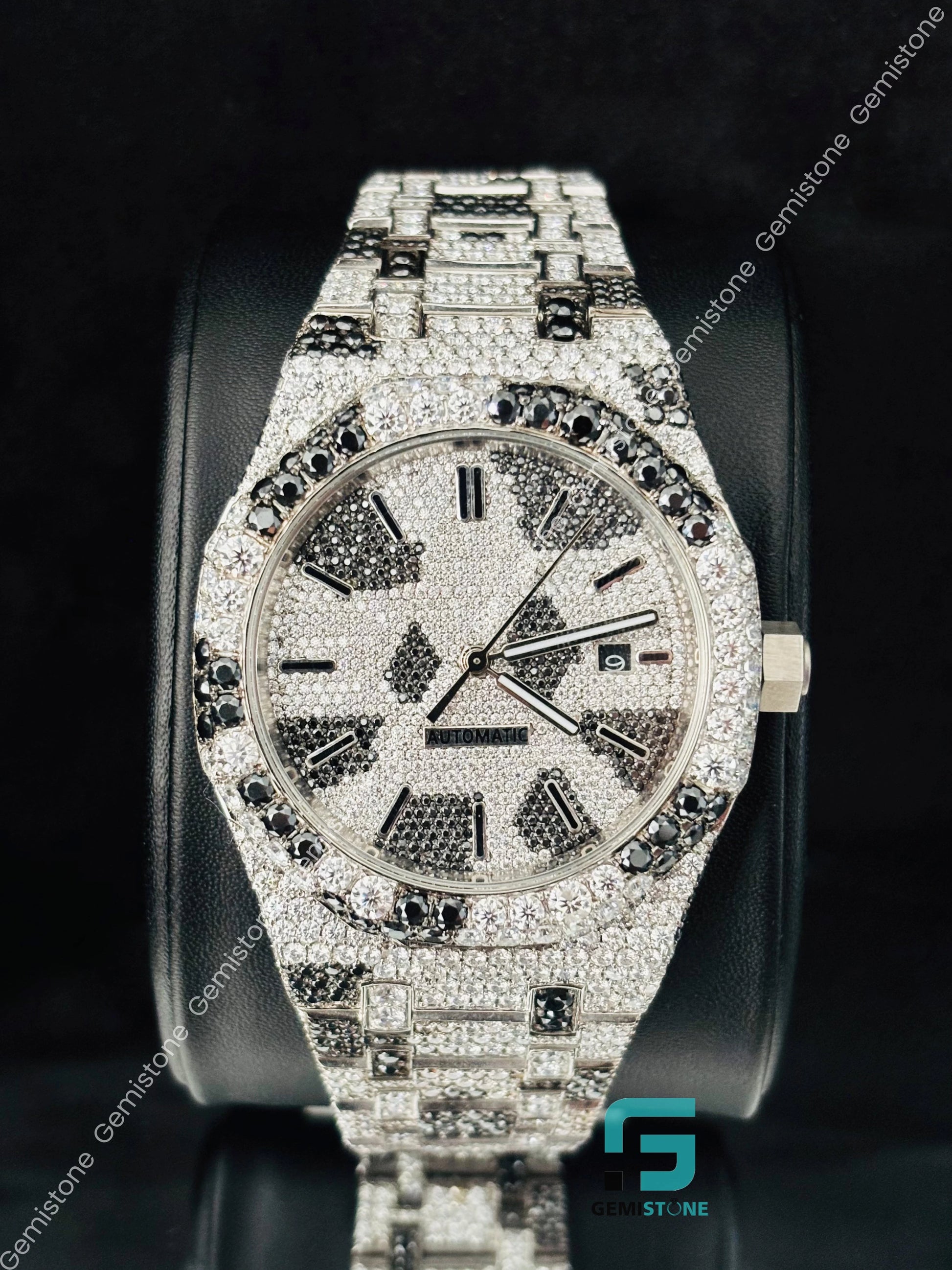 Fully Studded Moissanite Hip Hop Watchs