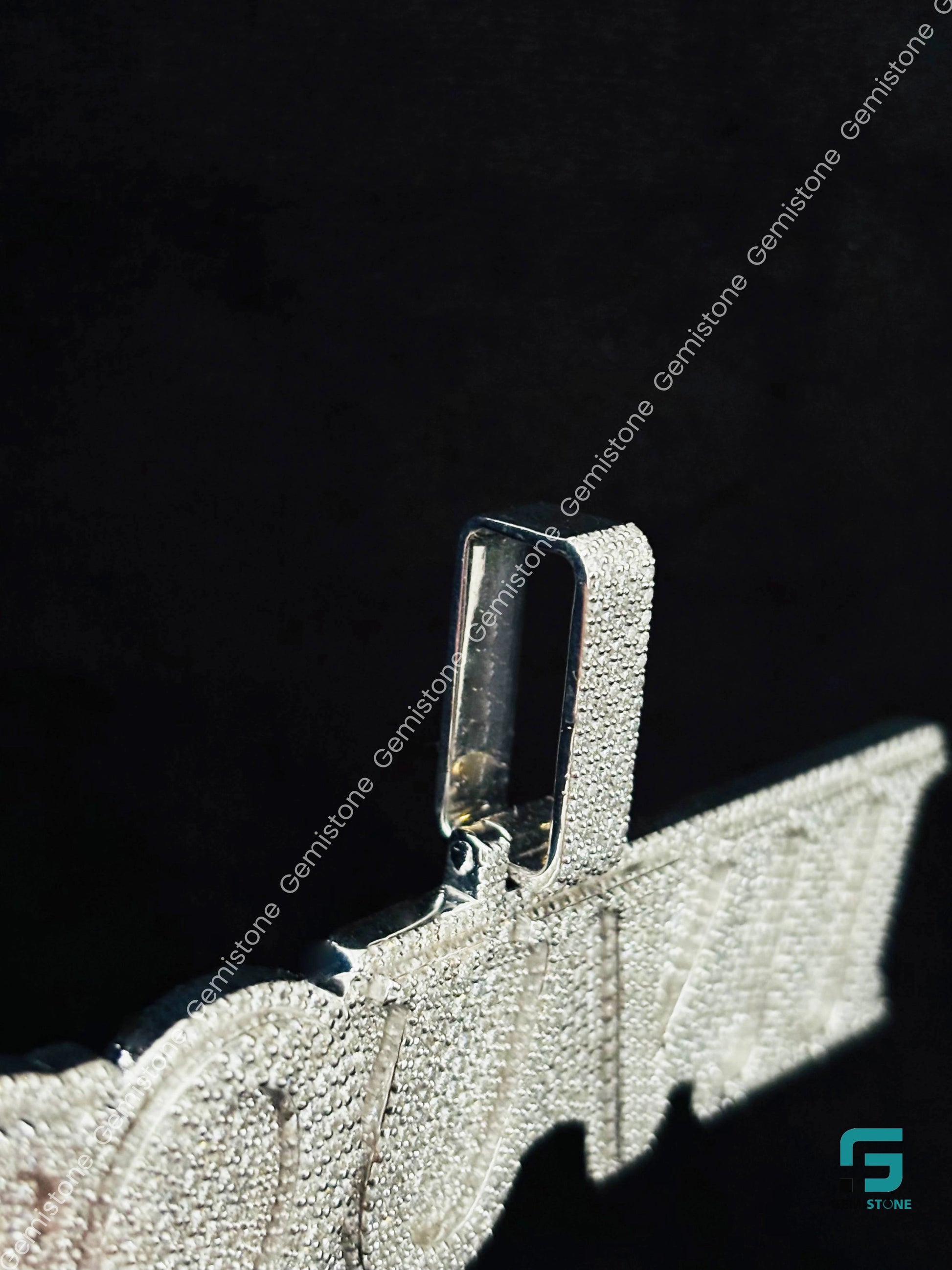 Fully Studded Moissanite Iced out Pendant