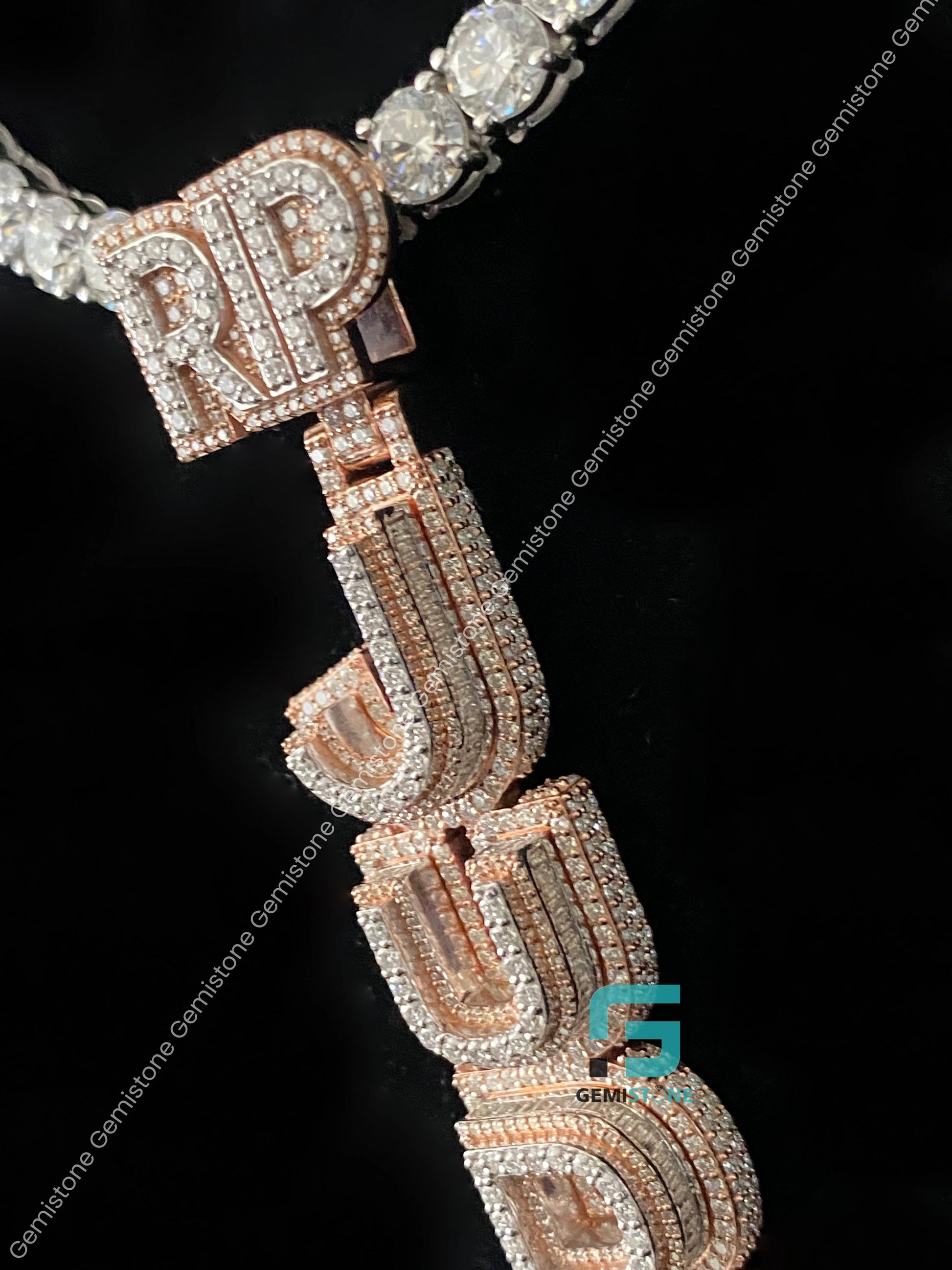 Fully Studded Moissanite Tennis Chain